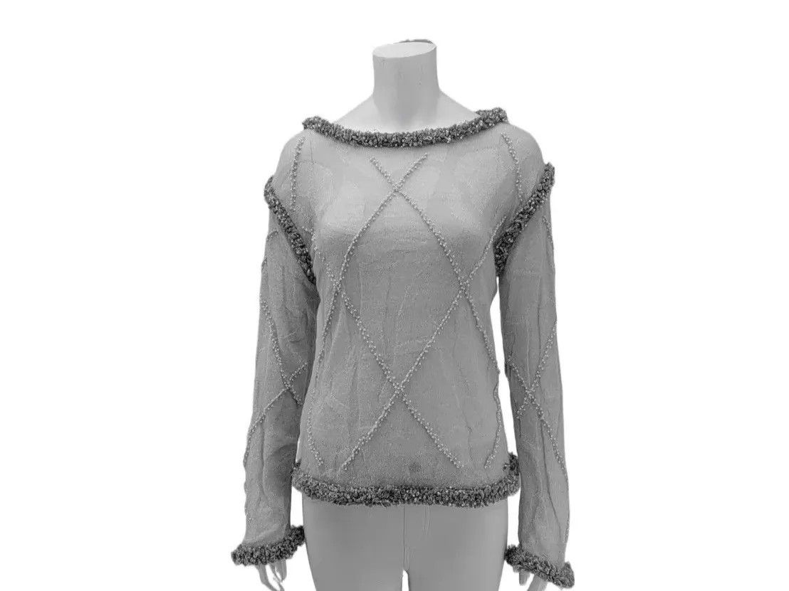 Chanel Chanel crewneck knit sweater Size S / US 4 / IT 40 - 1 Thumbnail