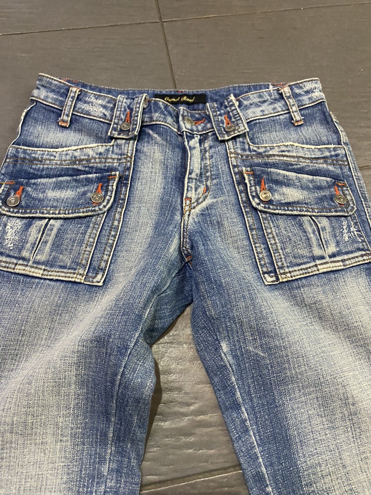Hysteric Glamour × Japanese Brand × Tornado Mart Flare jeans camel road Boot cut Size US 31 - 2 Thumbnail