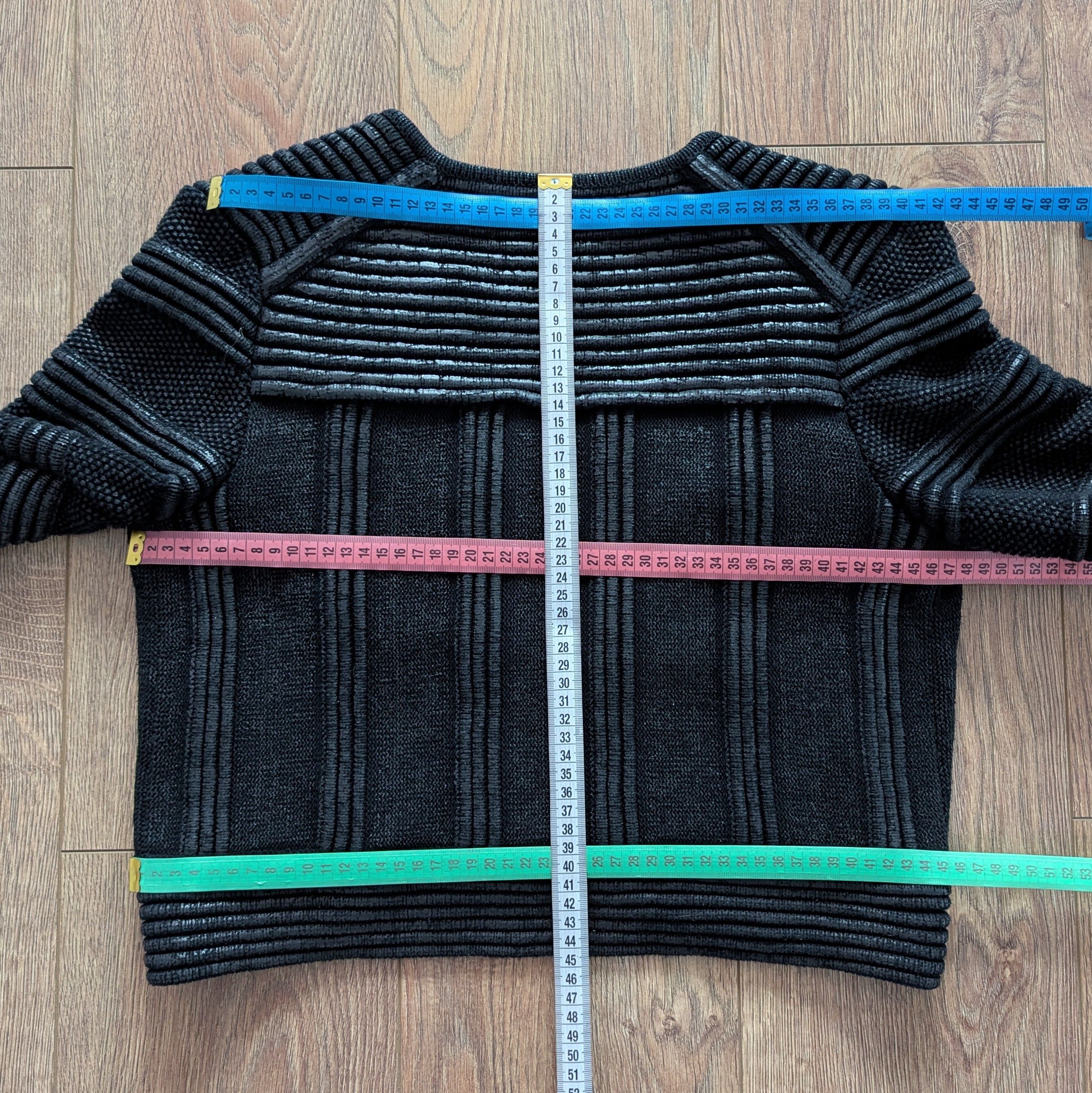 Isabel Marant ISABEL MARANT Black Textured Coated Cotton Knit Cardigan Size M / US 6-8 / IT 42-44 - 17 Thumbnail