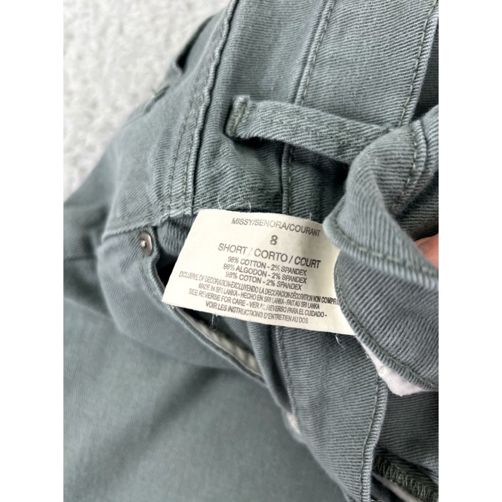Gloria Vanderbilt VINTAGE Gloria Vanderbilt Amanda Jeans Womens 8 Green Denim 5-Pocket Design Regular Mid Rise Cotton Blend Stretch Size 30" / US 8 / IT 44 - 4 Thumbnail