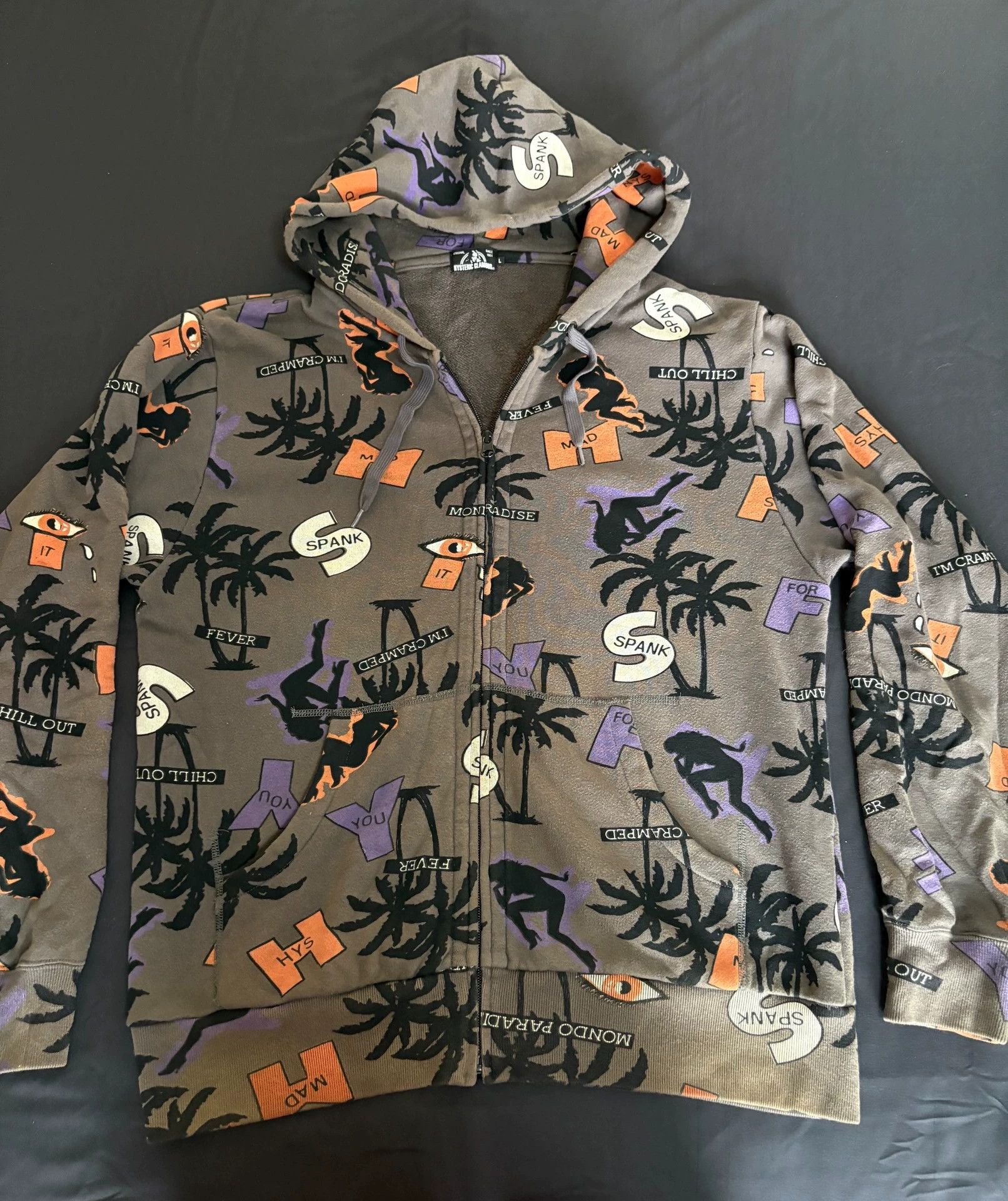 Hysteric Glamour Hysteric Glamour Vintage Printed Hoodie Rare Plus Size Size L / US 10 / IT 46 - 2 Thumbnail