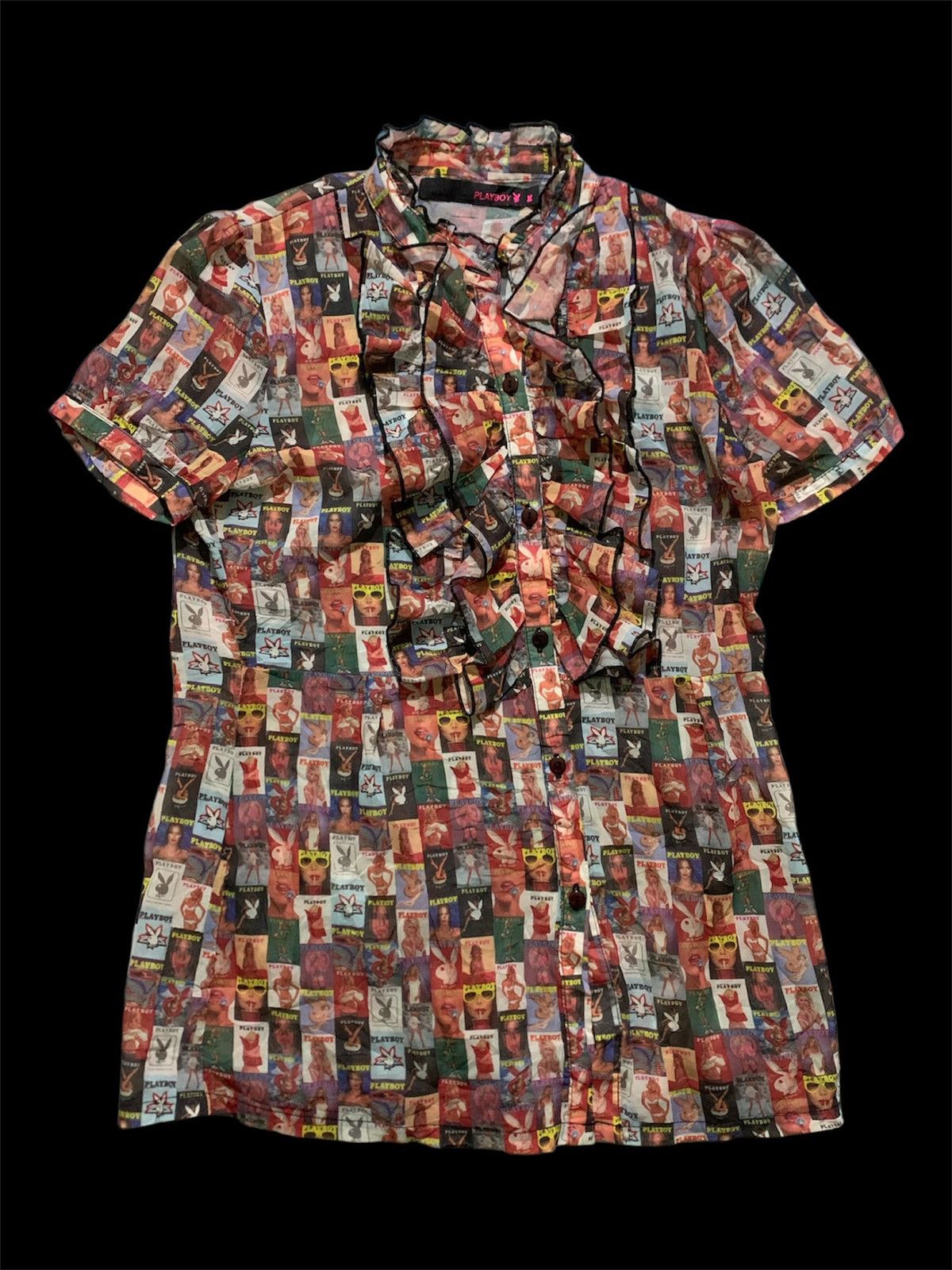Playboy Playboy Shirt Women Full Print Photo Size M / US 6-8 / IT 42-44 - 1 Thumbnail