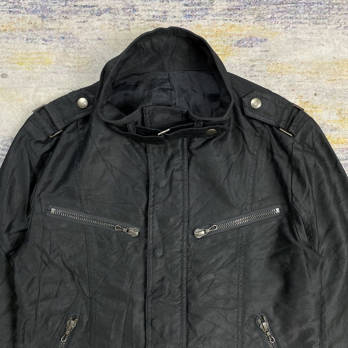 Japanese Brand × Le Grande Bleu (L.G.B.) × Shellac Shellac bikers jacket Size US S / EU 44-46 / 1 - 4 Thumbnail