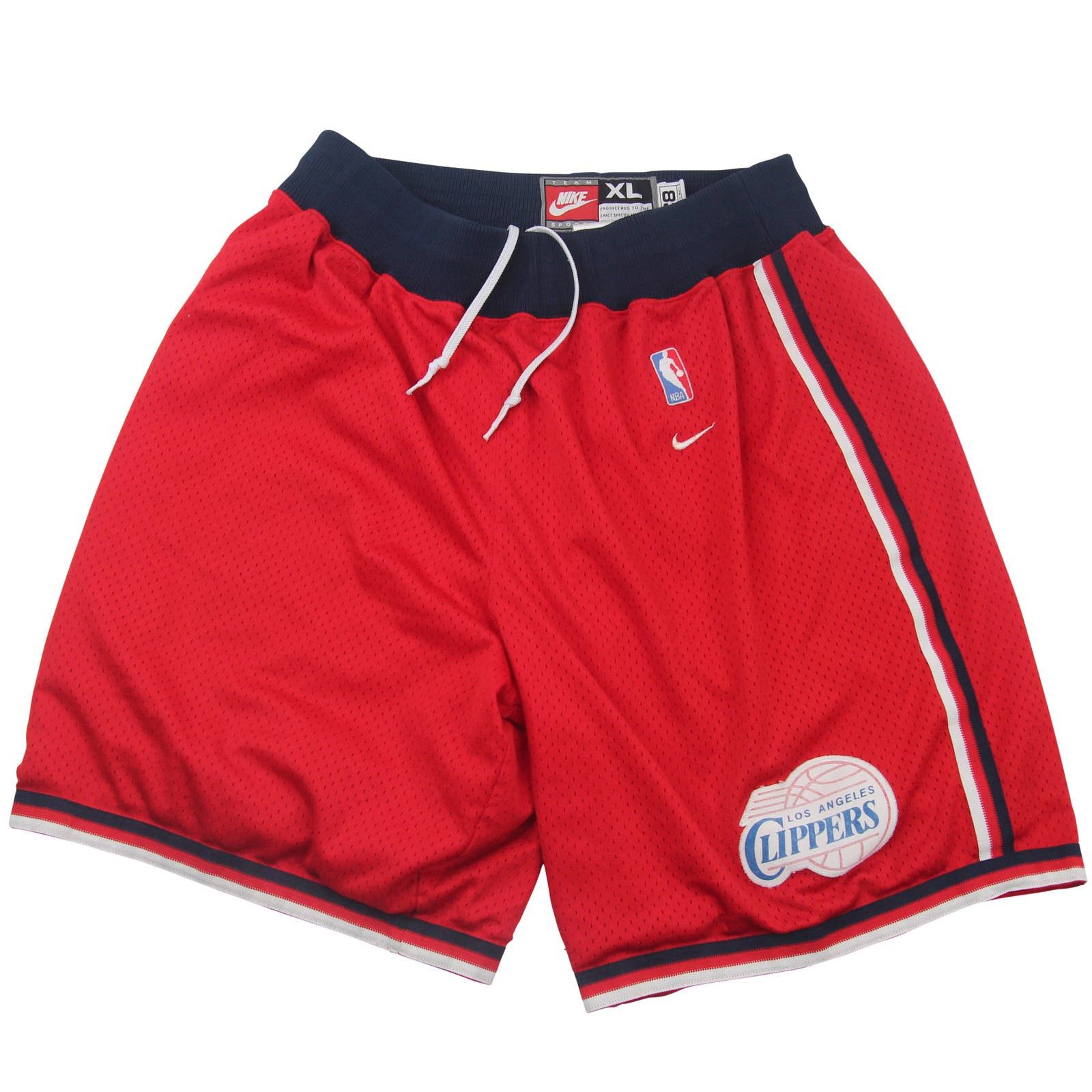 image of NBA x Nike Vintage Nike La Clippers Basketball Shorts in Red, Men's (Size 34)