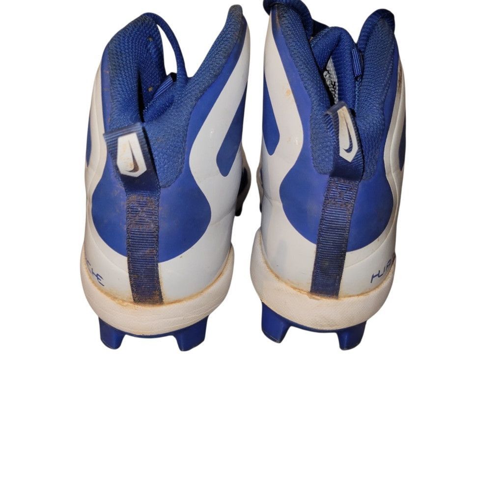 Nike Nike Huaraches Pro Mid White Blue Football Cleats Youth 4.5 Size US 5.5 / EU 38 - 6 Thumbnail
