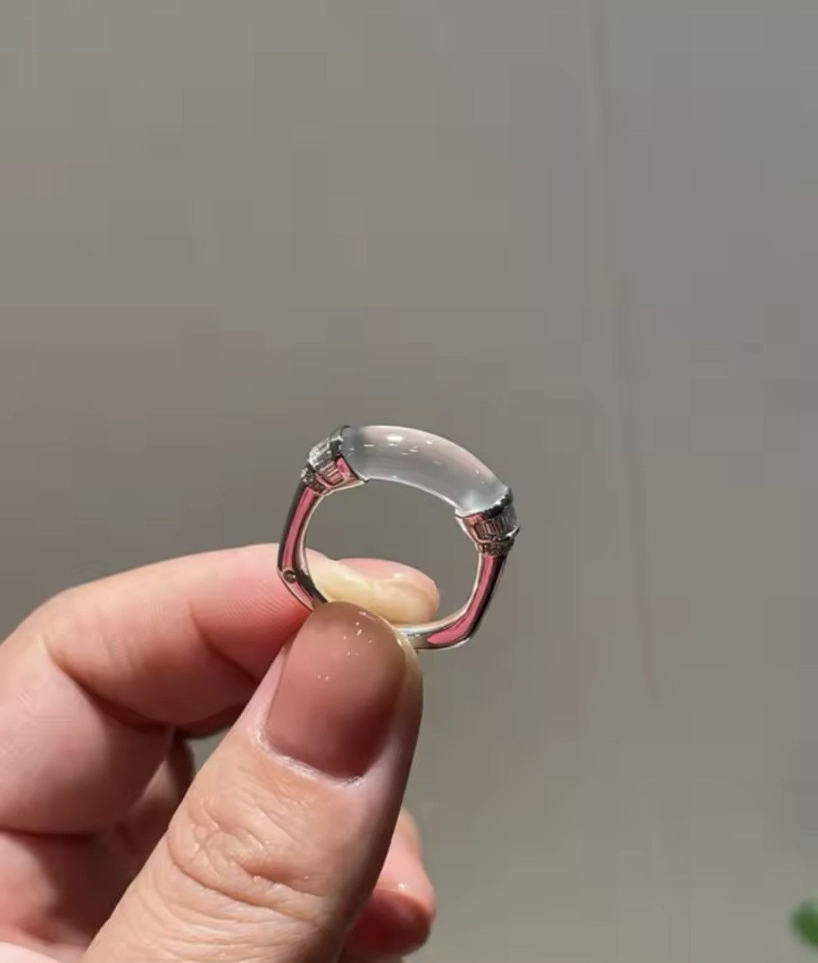 Jewelry Trend Transparent Zircon Adjustable Ring Size ONE SIZE - 1 Thumbnail