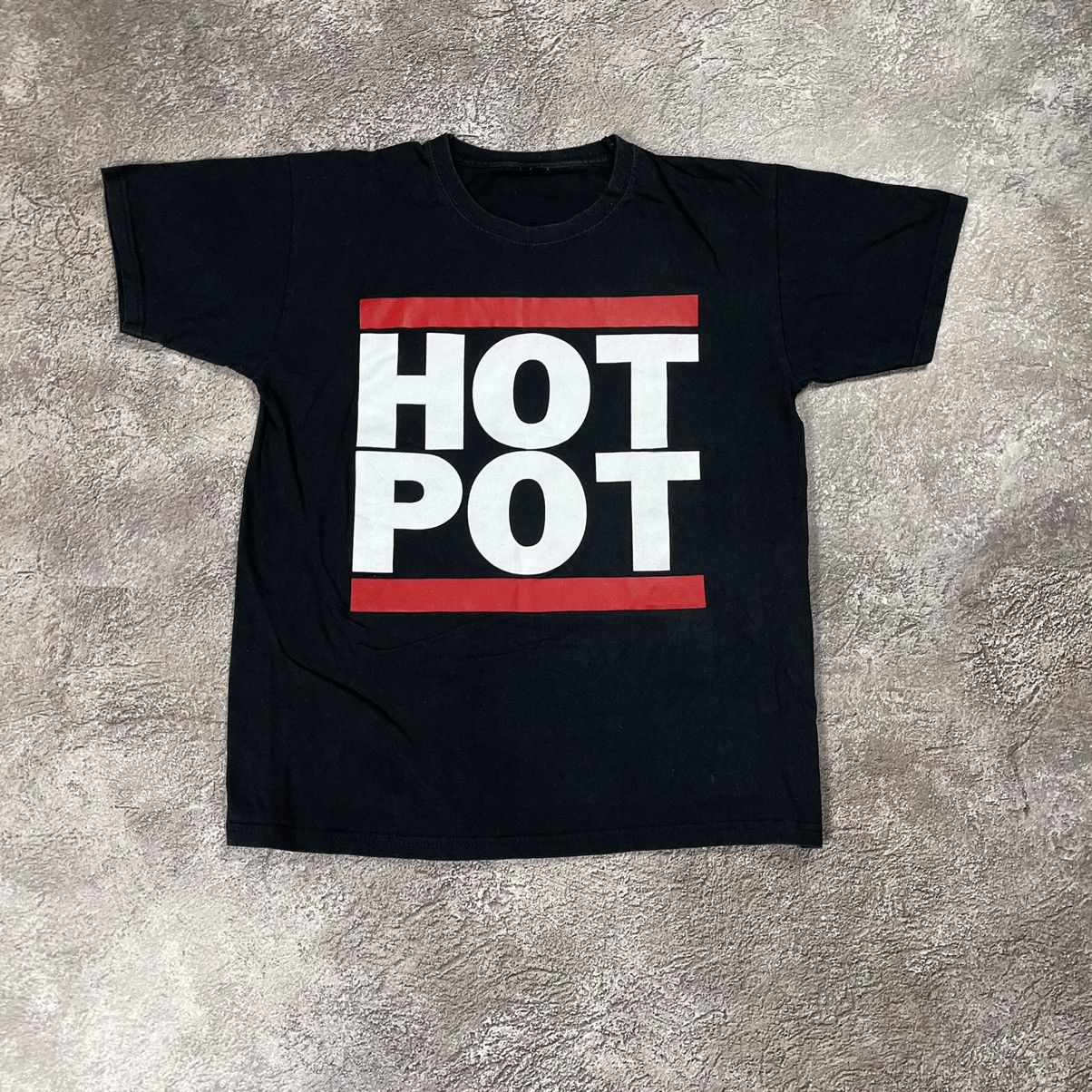 Vintage Vintage 90s Hot Pot Graphic Tee Streetwear Black Baggy XL Size US XL / EU 56 / 4 - 1 Thumbnail