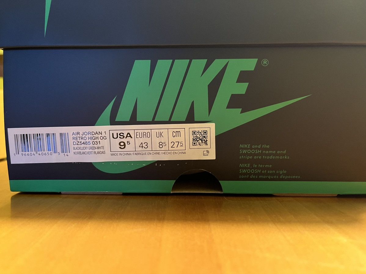 Nike Air Jordan 1 retro High OG Lucky Green EU 43/ US 9.5