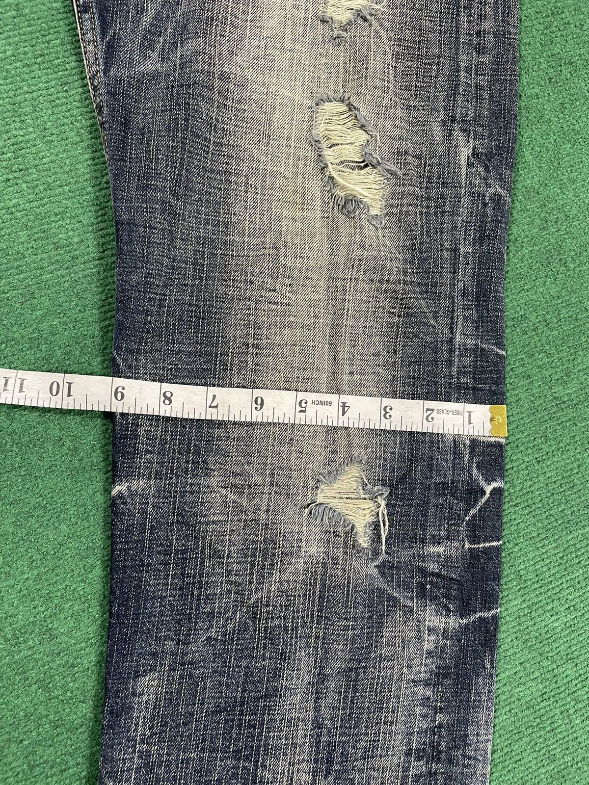 If Six Was Nine Distressed Japanese Jeans Very Nice Size US 33 - 15 Thumbnail