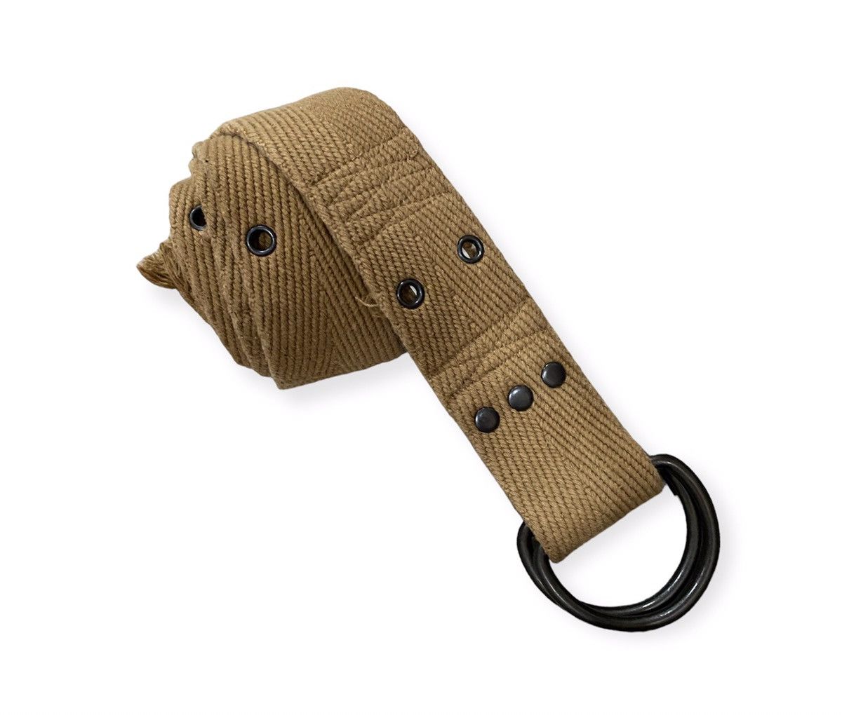 image of Seditionaries Canvas Buckle Belt in Brown, Men's