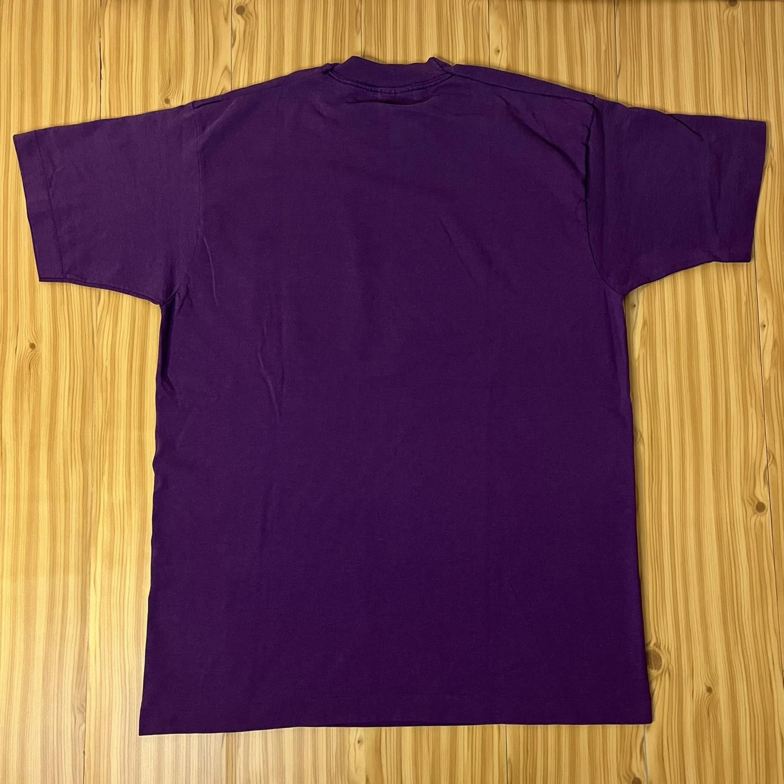 Designer VTG 90s BVD Brand Plain Front Pocket Single Stitch Tee Size US L / EU 52-54 / 3 - 2 Thumbnail