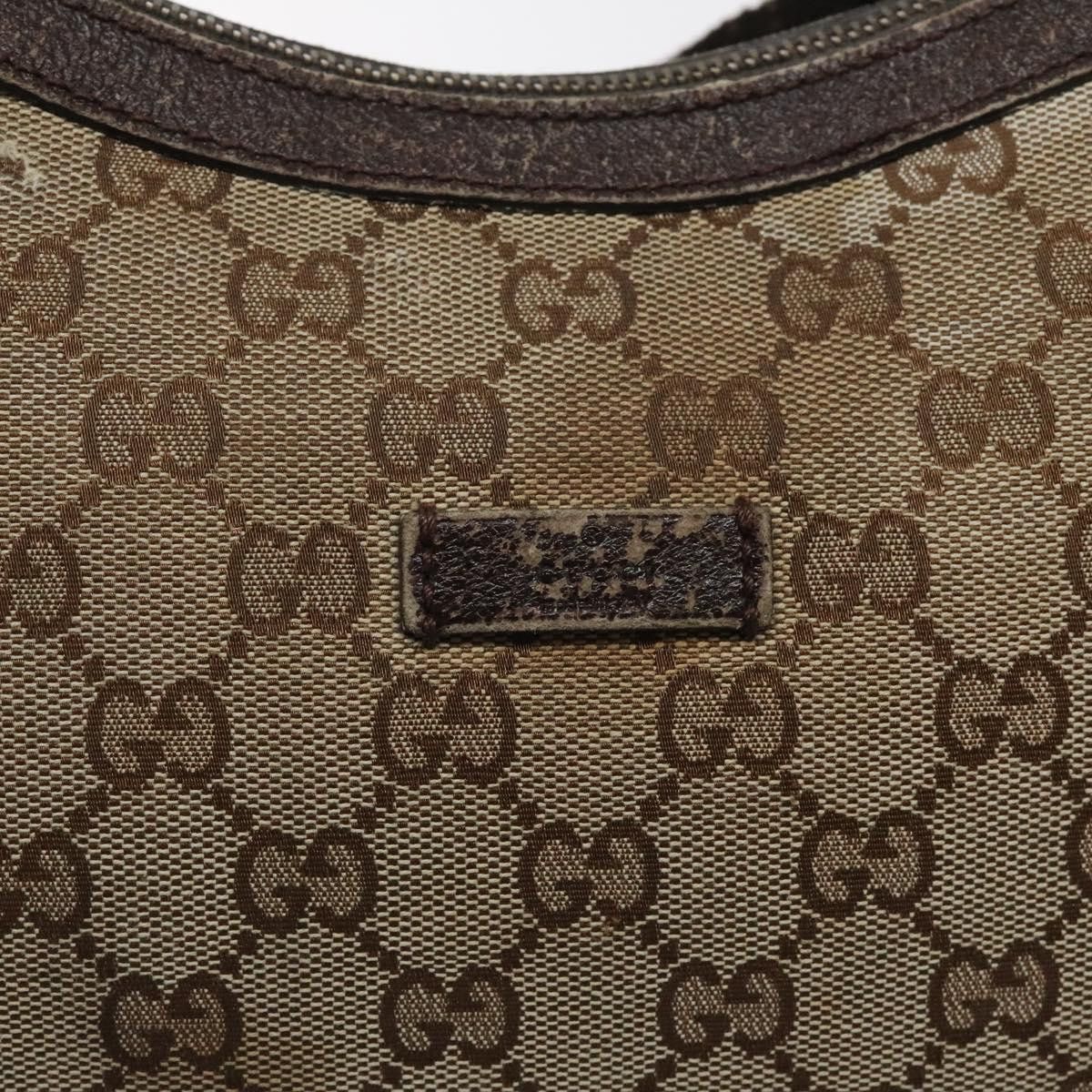 Gucci GUCCI GG Canvas Shoulder Bag Beige Silver Size ONE SIZE - 15 Thumbnail