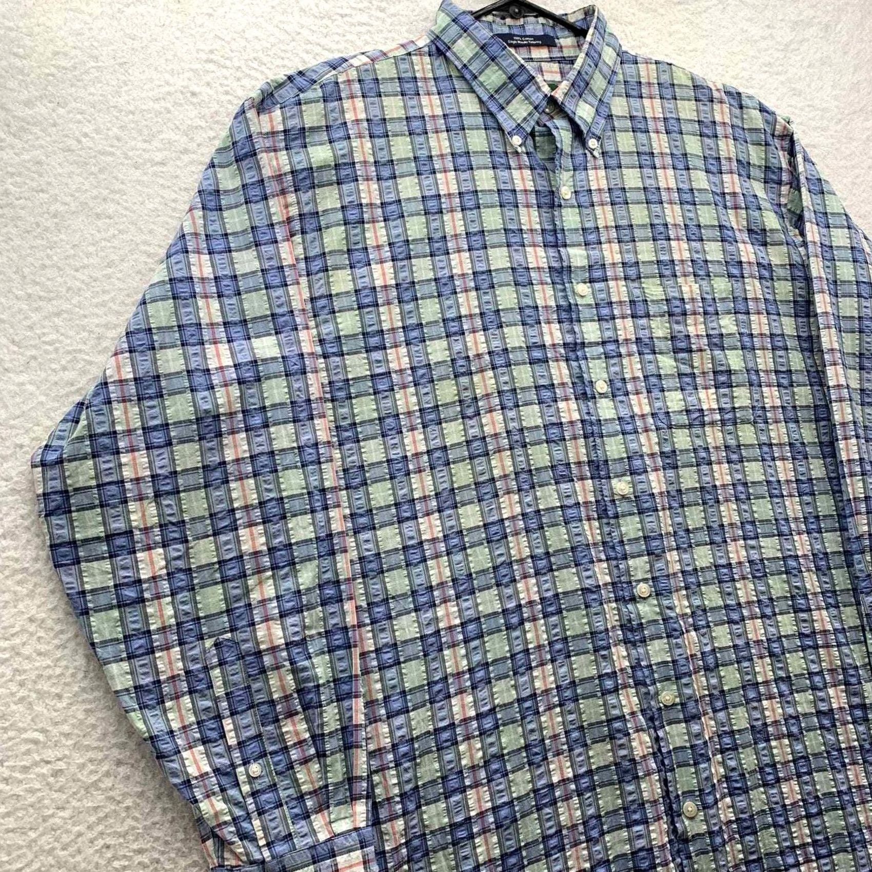 Vintage VINTAGE Samuel Smith Shirt Mens L Plaid Preppy Aiken SC Tailor Size US L / EU 52-54 / 3 - 5 Thumbnail