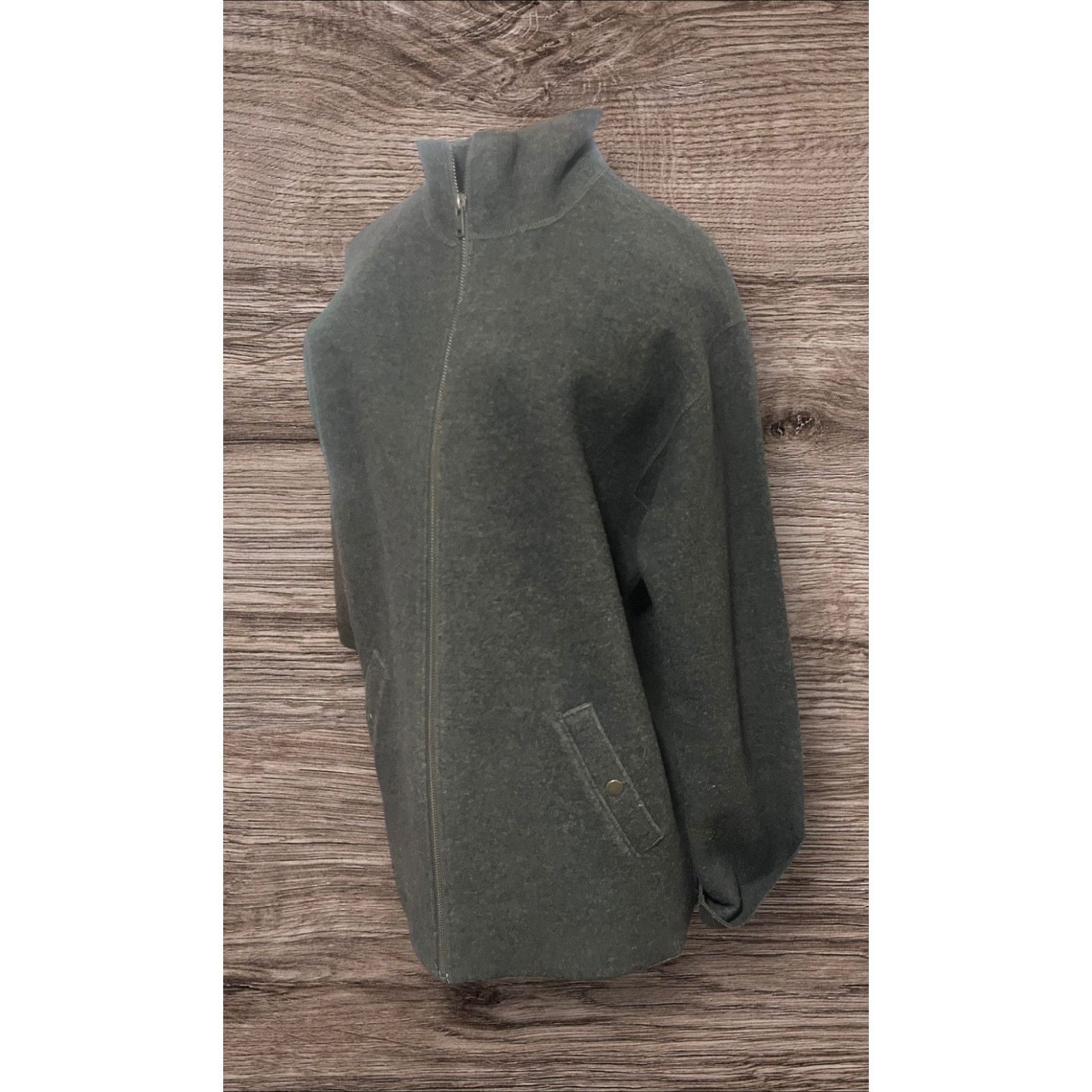 Other Lauren Dry Goods Supply Co Green Wool Zip Jacket Size Small Size S / US 4 / IT 40 - 4 Thumbnail