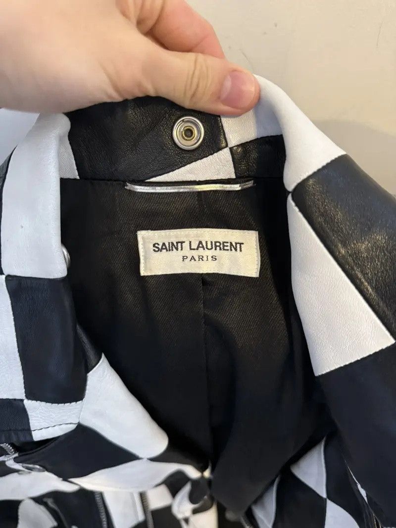 Saint Laurent Paris Saint laurent SS14 checkered damier multi zip jacket hedi Size US M / EU 48-50 / 2 - 7 Thumbnail