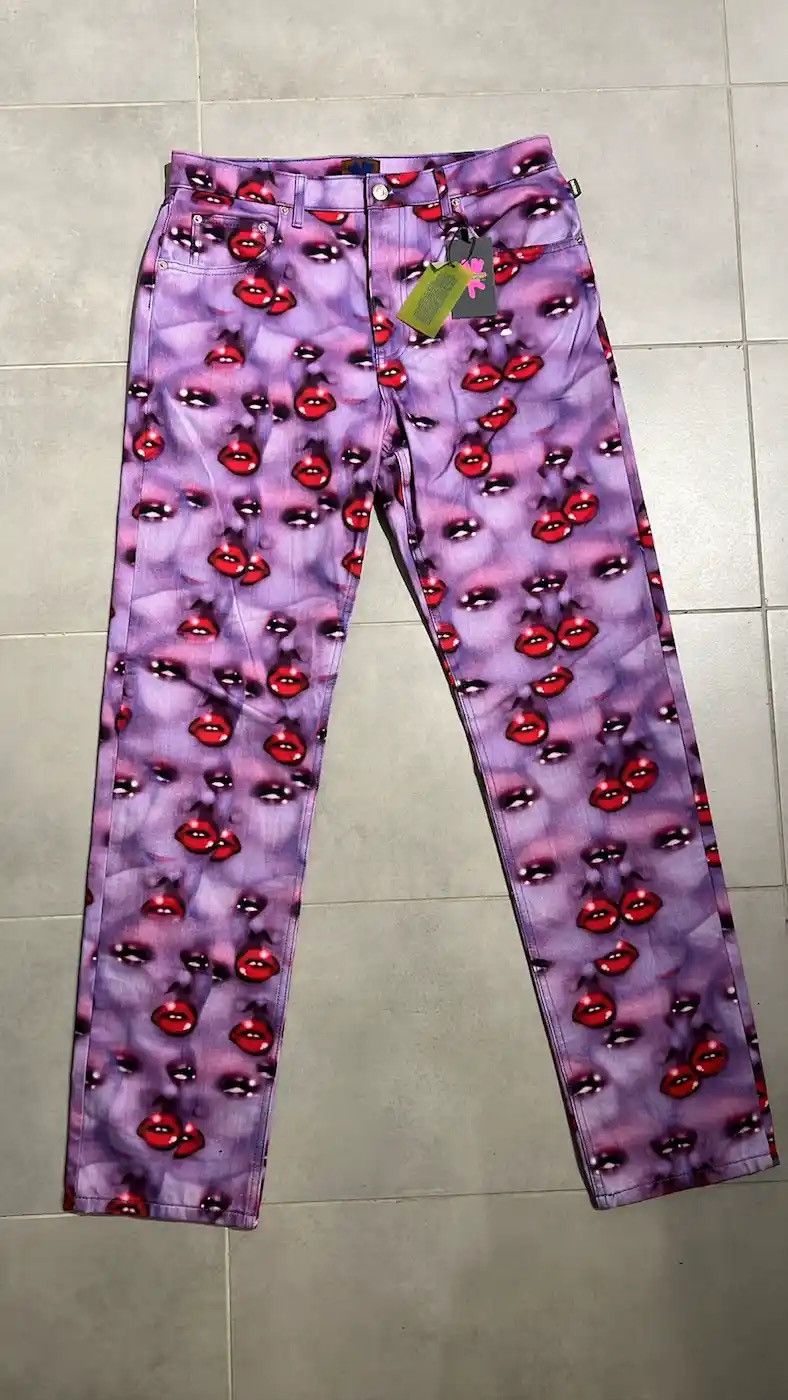 Marc Jacobs Purple Heaven Star Faces Jeans - 501 Purple Multi