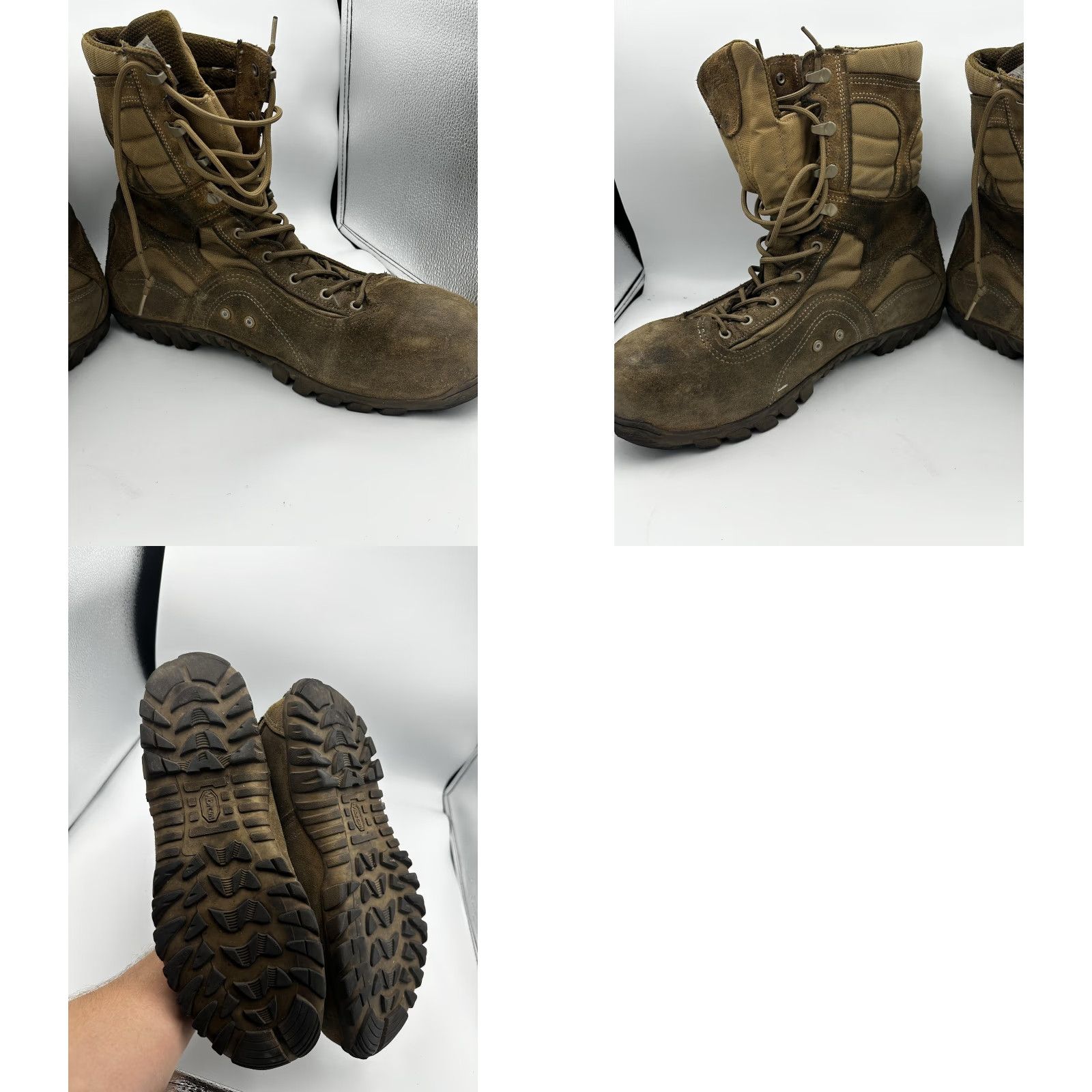 Vintage Belleville Sabre 533 ST Boots Mens Size 13.5 Brown Combat Steel Toe ASTM EH Size US 14 / EU 47 - 9 Thumbnail