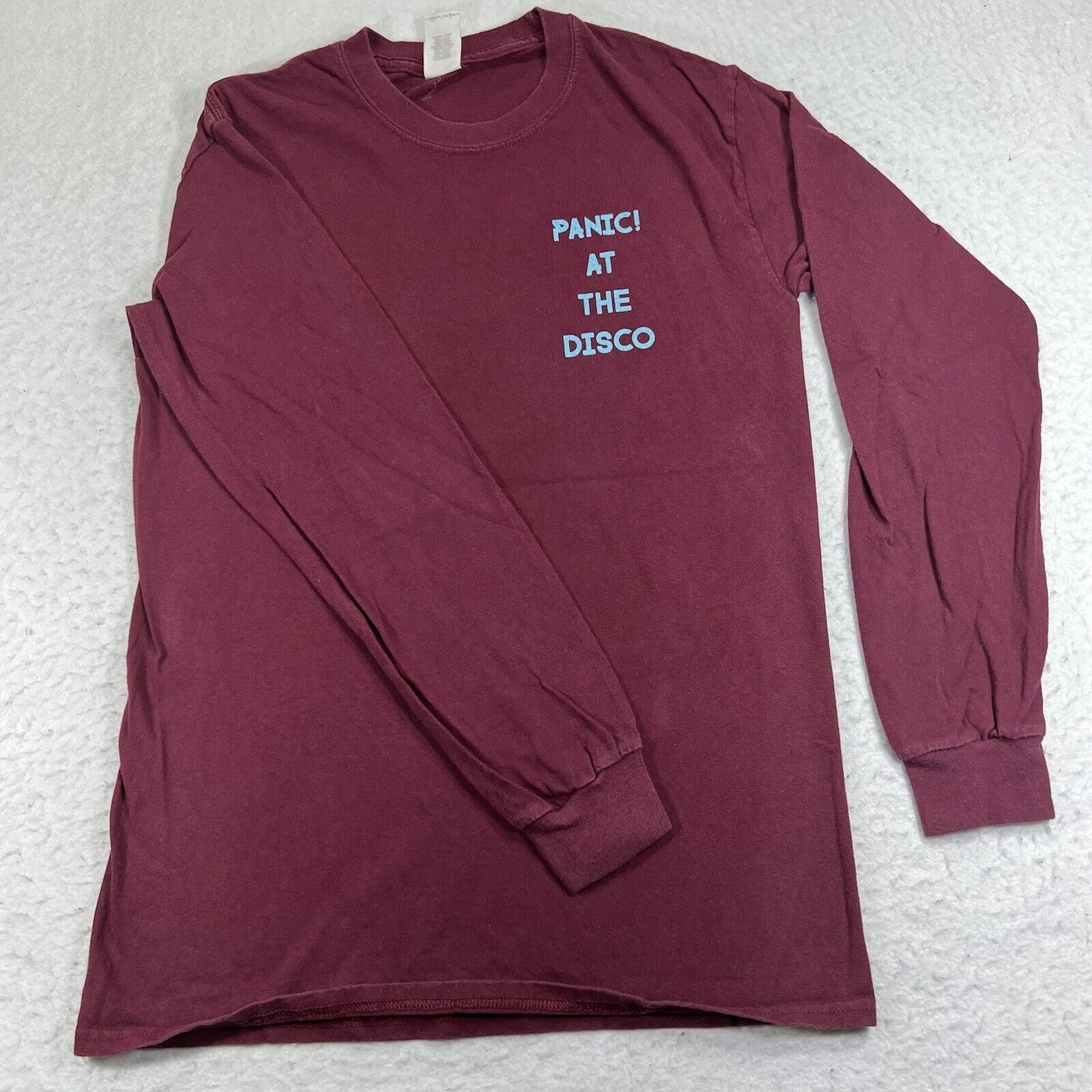 Gildan Panic! At The Disco Small Maroon Long Sleeve Graphic T Shirt Size US S / EU 44-46 / 1 - 1 Thumbnail