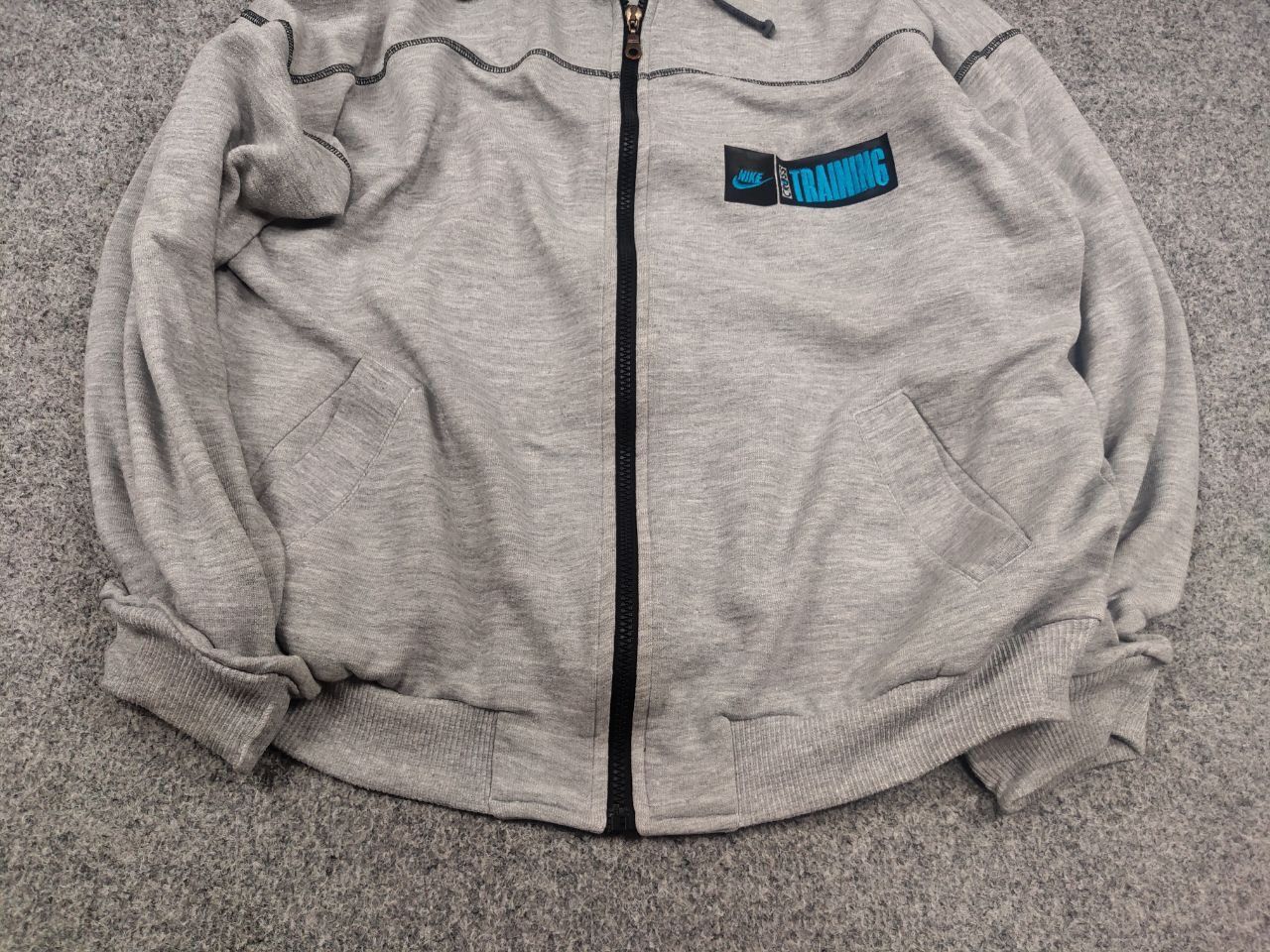 Nike Vintage 90's Nike cross training Logo Zip up Gray Hoodie Size US L / EU 52-54 / 3 - 5 Thumbnail