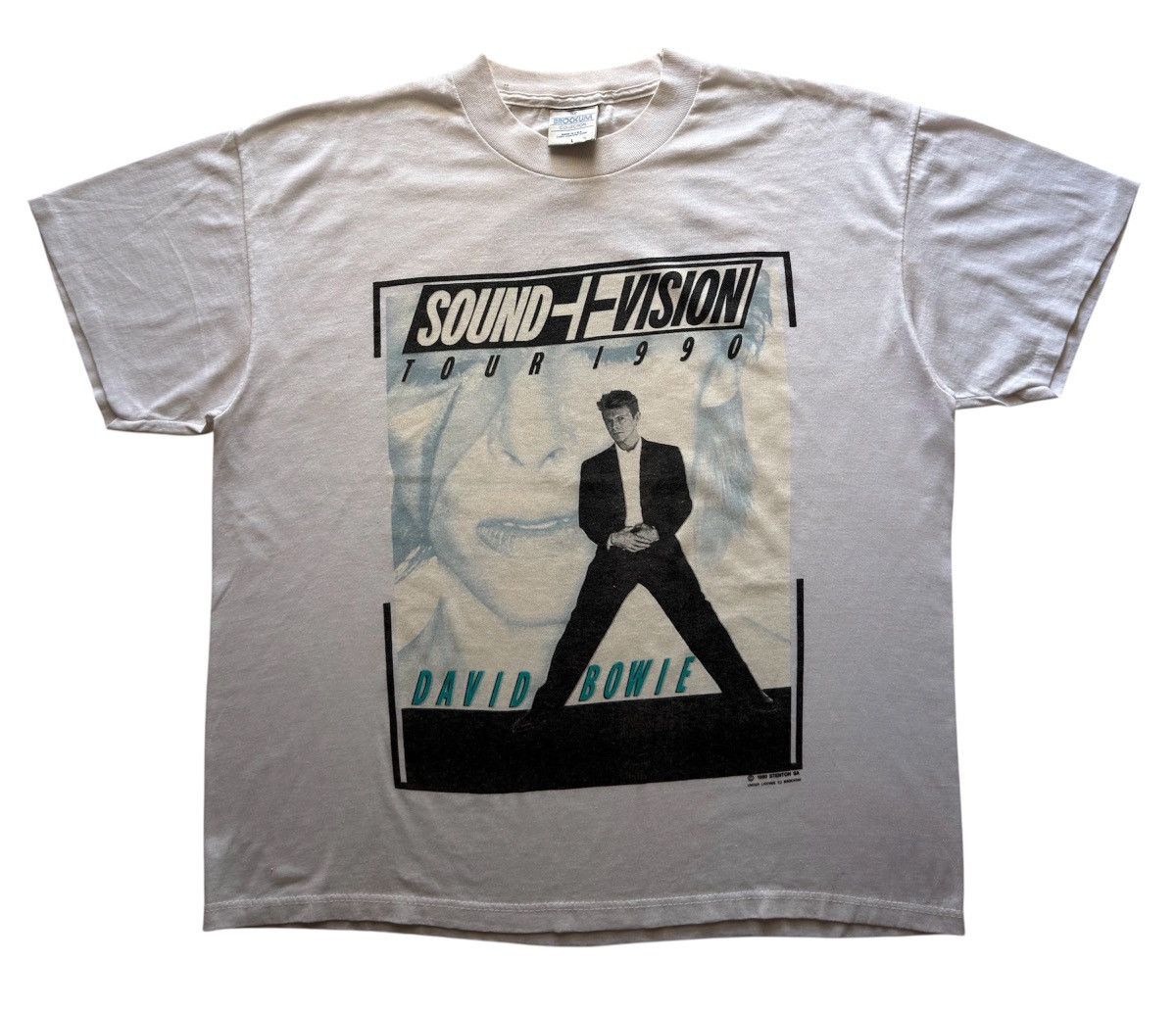 Band Tees VINTAGE ©️1990 DAVID BOWIE SOUND VISION TOUR TEE , SHIRT Size US L / EU 52-54 / 3 - 1 Thumbnail