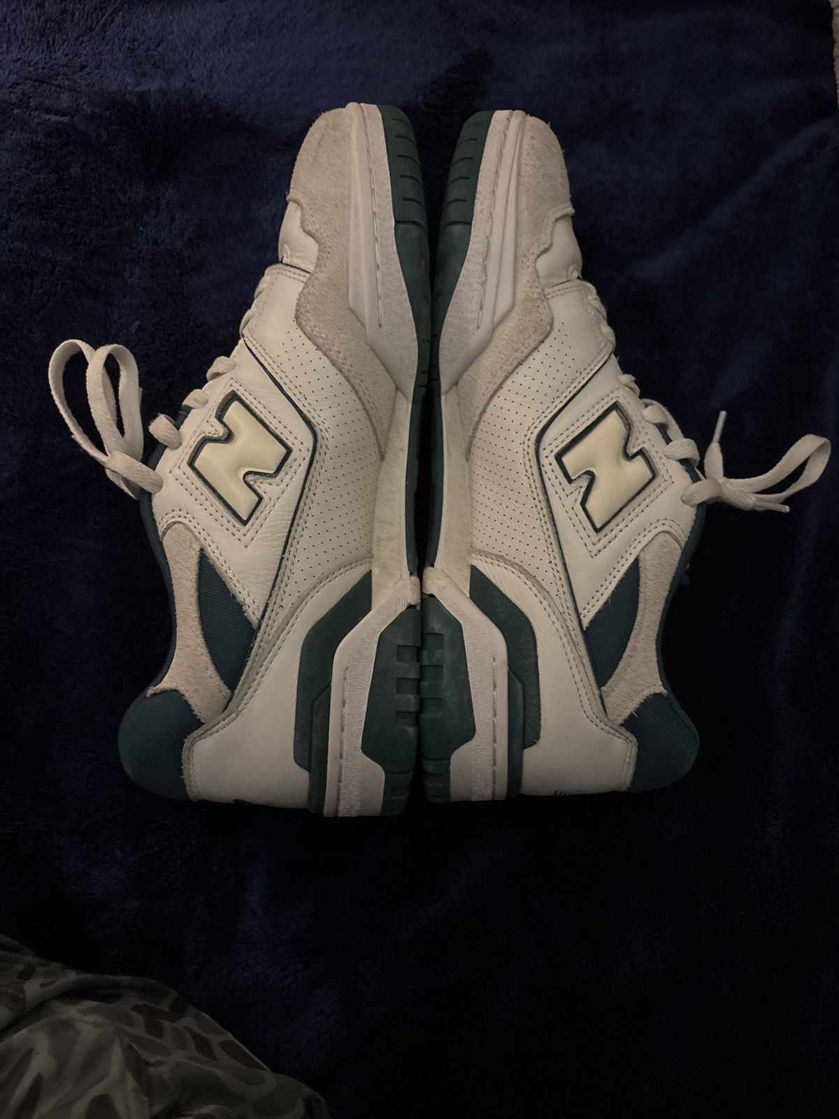 New Balance New Balance 550 White/Green Size US 11.5 / EU 44-45 - 3 Thumbnail