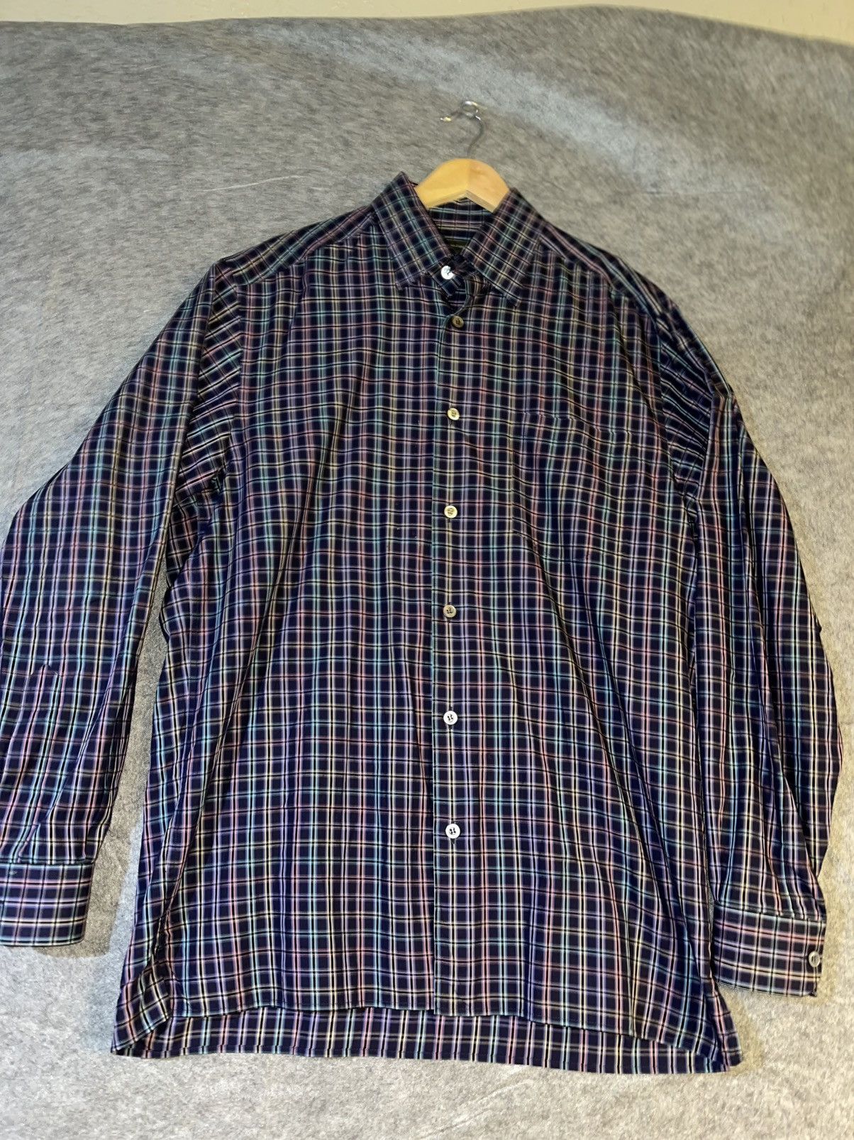 Ermenegildo Zegna Ermenegildo Zegna large Dress Shirt L 100% Cotton Made Italy Size US L / EU 52-54 / 3 - 1 Thumbnail