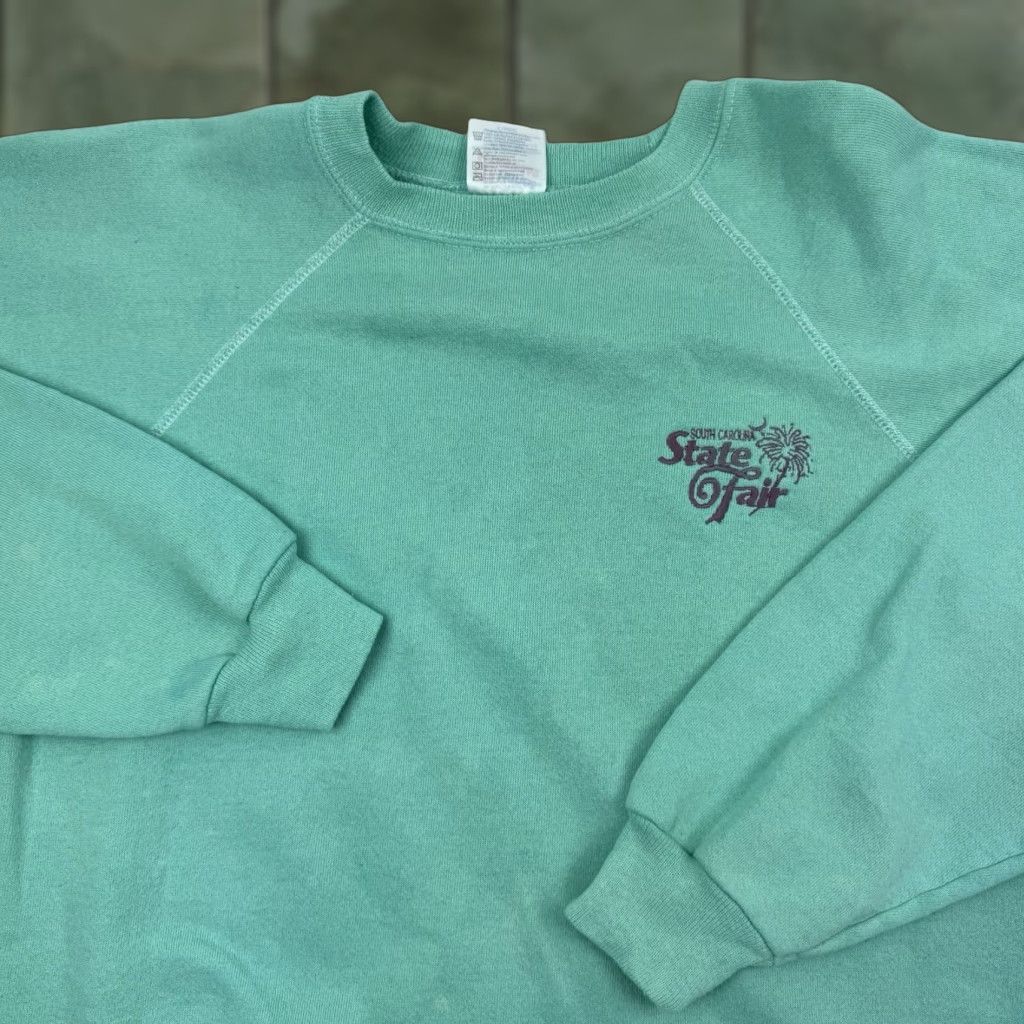 Hanes VINTAGE Hanes South Carolina State Fair Sweatshirt Adult XL Blue Embroidered 90s Mens Size US XL / EU 56 / 4 - 1 Thumbnail