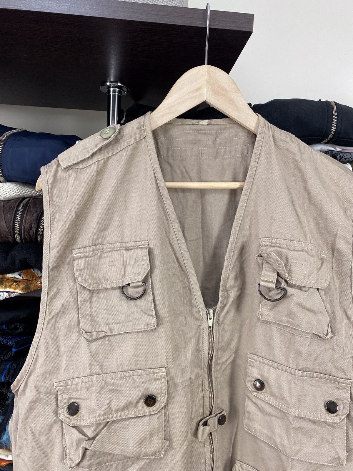 Tommy Hilfiger × Vintage Vintage Military Utility Cargo Vest Y2K Size US XL / EU 56 / 4 - 4 Thumbnail