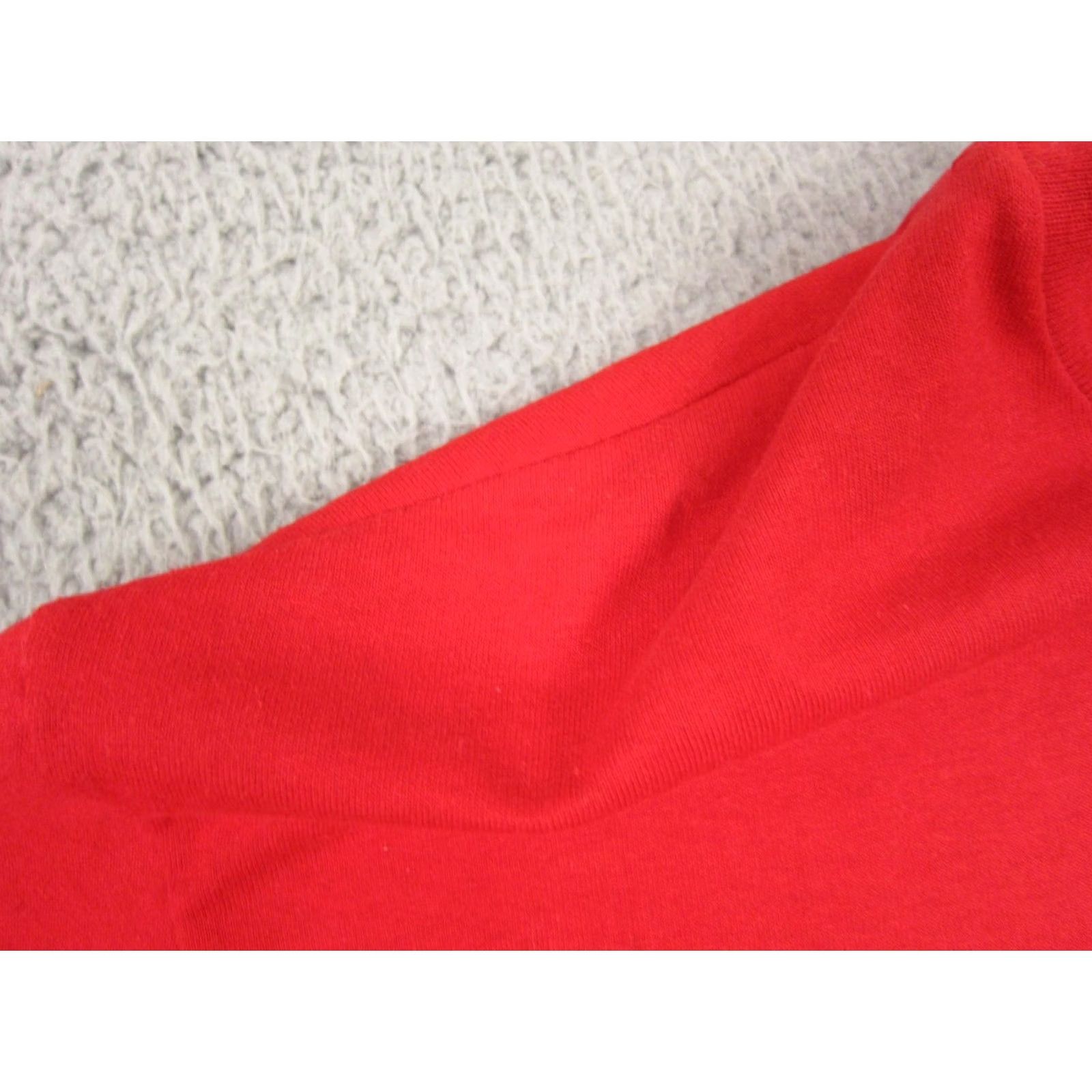 Vintage VINTAGE EAGLE USA Shirt Mens Large Red Single Stitch Blank Made in USA Tee 90s Size US L / EU 52-54 / 3 - 5 Thumbnail