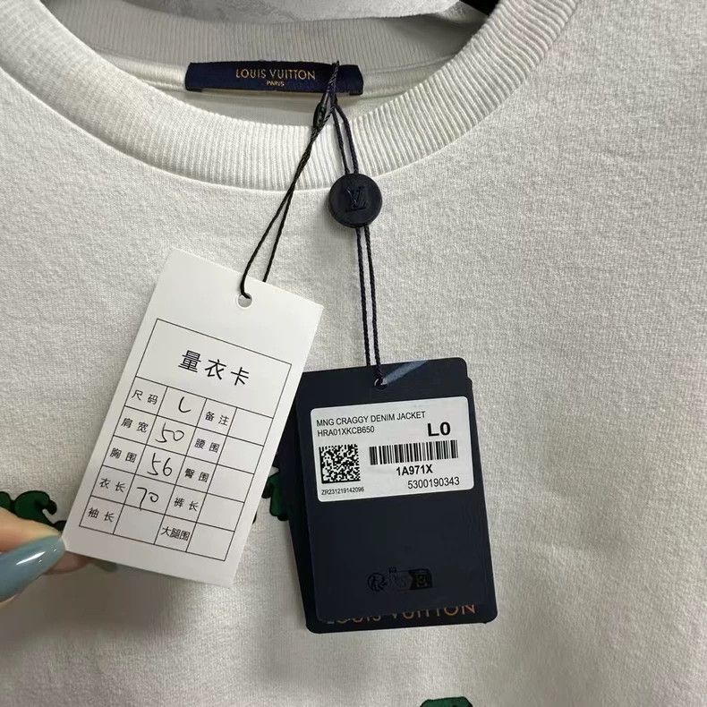 Louis Vuitton Louis Vuitton White monogrammed crewneck short sleeve T-sh Size US L / EU 52-54 / 3 - 3 Thumbnail