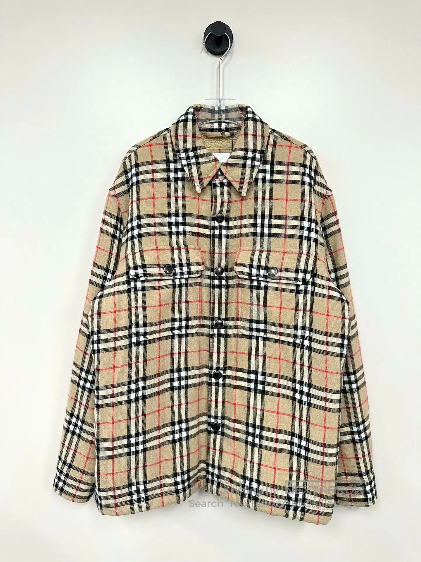 Burberry Burberry Classic Khaki Checkered Fleece Jacket| Size US M / EU 48-50 / 2 - 1 Thumbnail