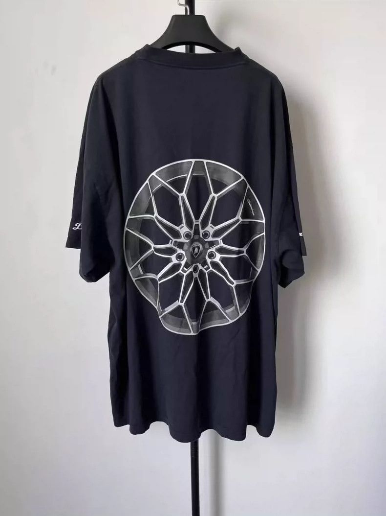 Balenciaga Balenciaga Quick-drying short sleeve T-shirt with car patt Size US XL / EU 56 / 4 - 2 Thumbnail