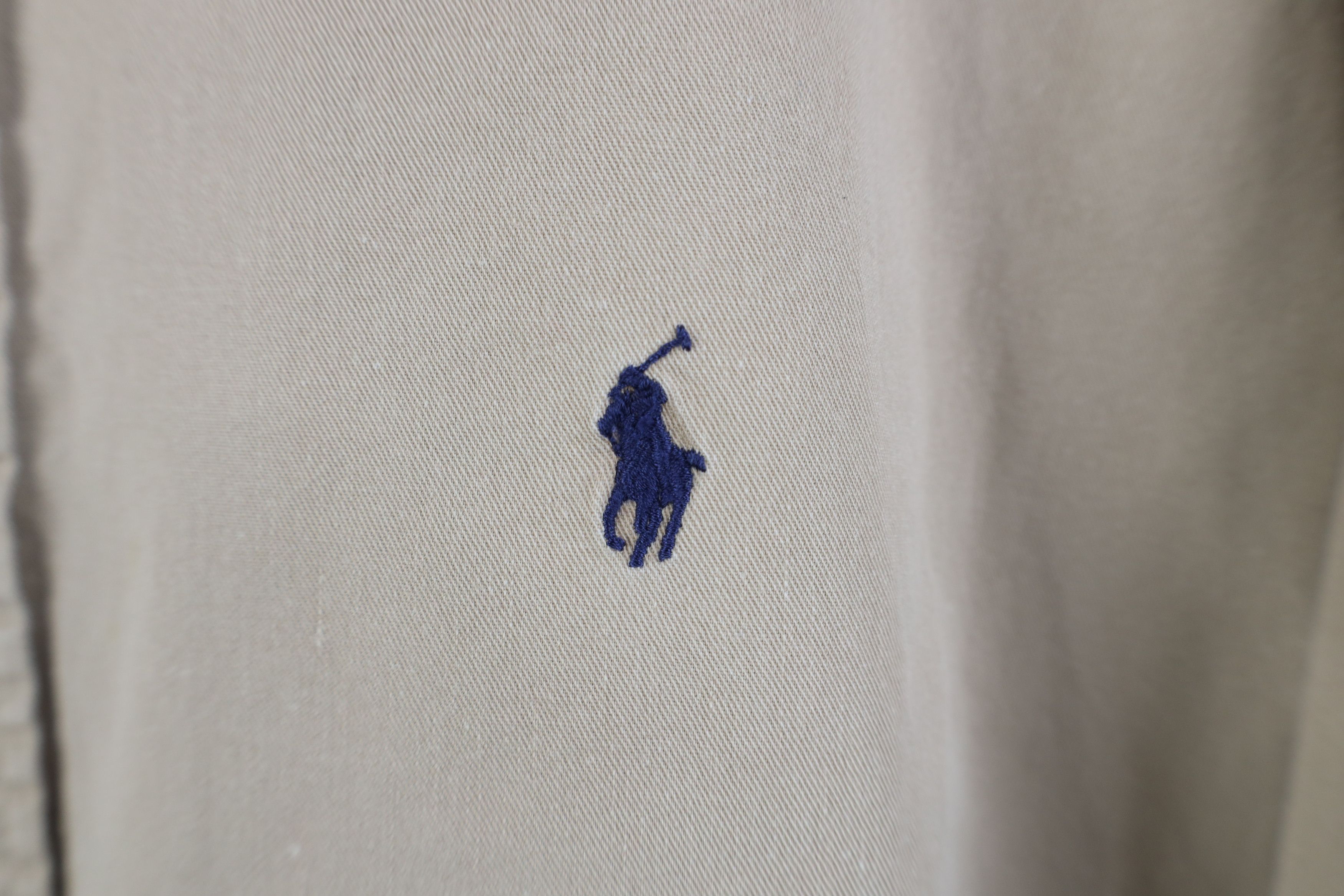 Polo Ralph Lauren Vintage 90s Ralph Lauren Collared Button Down Shirt Beige Size US XL / EU 56 / 4 - 4 Thumbnail