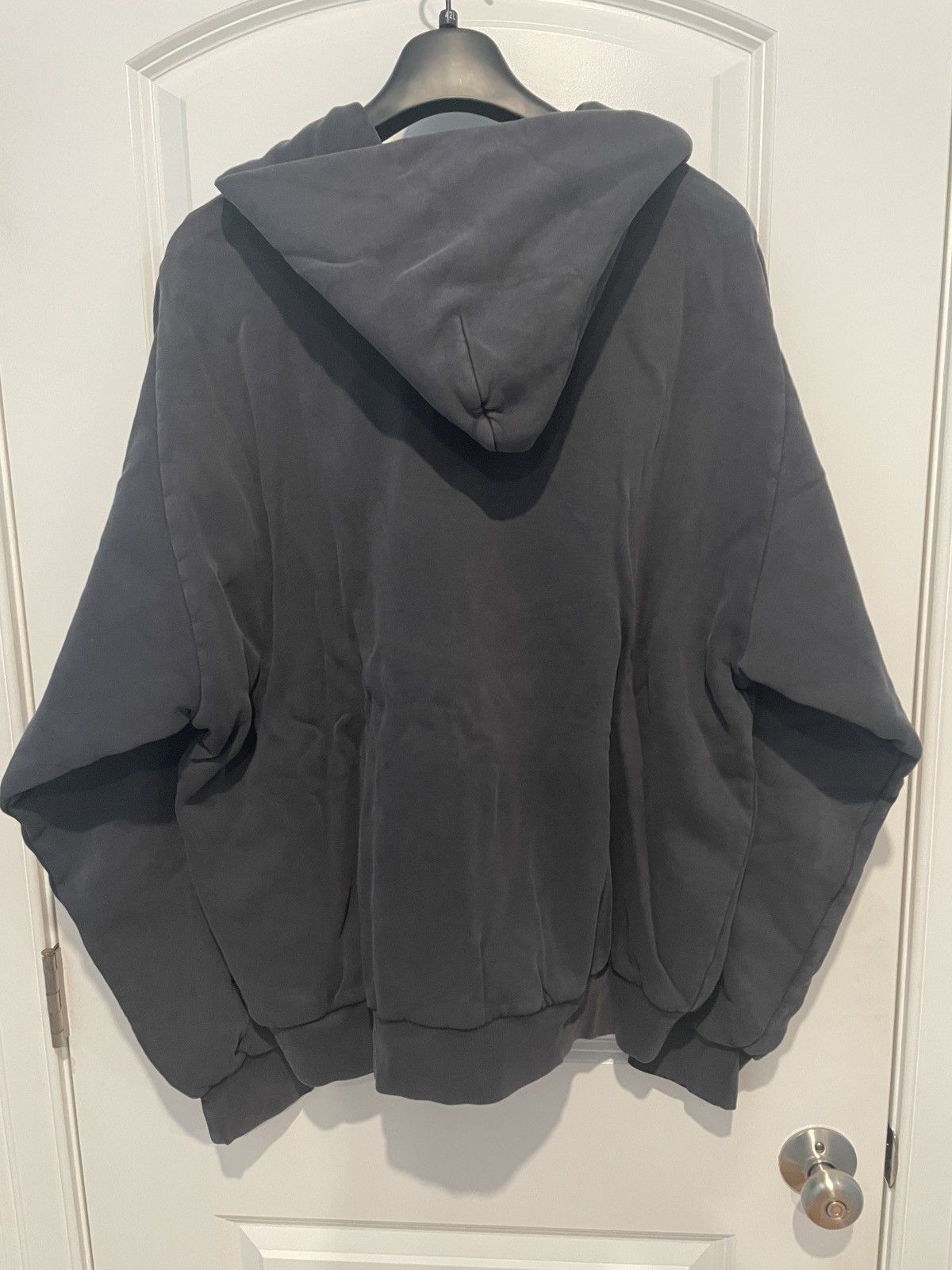 Balenciaga × Gap × Yeezy Yeezy Gap Zip Up Hoodie Poetic Black XL Size US XL / EU 56 / 4 - 3 Thumbnail