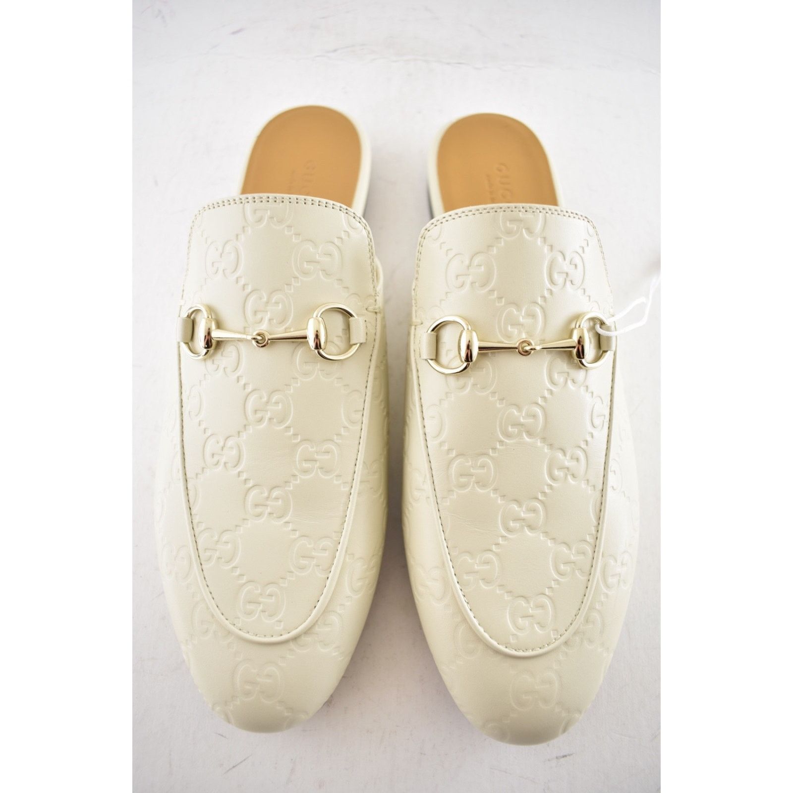 Gucci Gucci Princetown New Ivory GG Monogram Slide Loafer 36.5 Size US 6.5 / IT 36.5 - 9 Thumbnail
