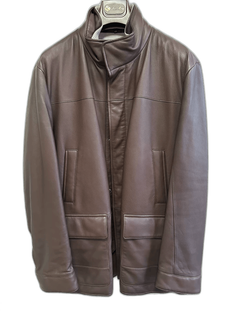Loro Piana Loro Piana Tobacco Brown Leather Jacket- Size US L / EU 52-54 / 3 - 1 Thumbnail