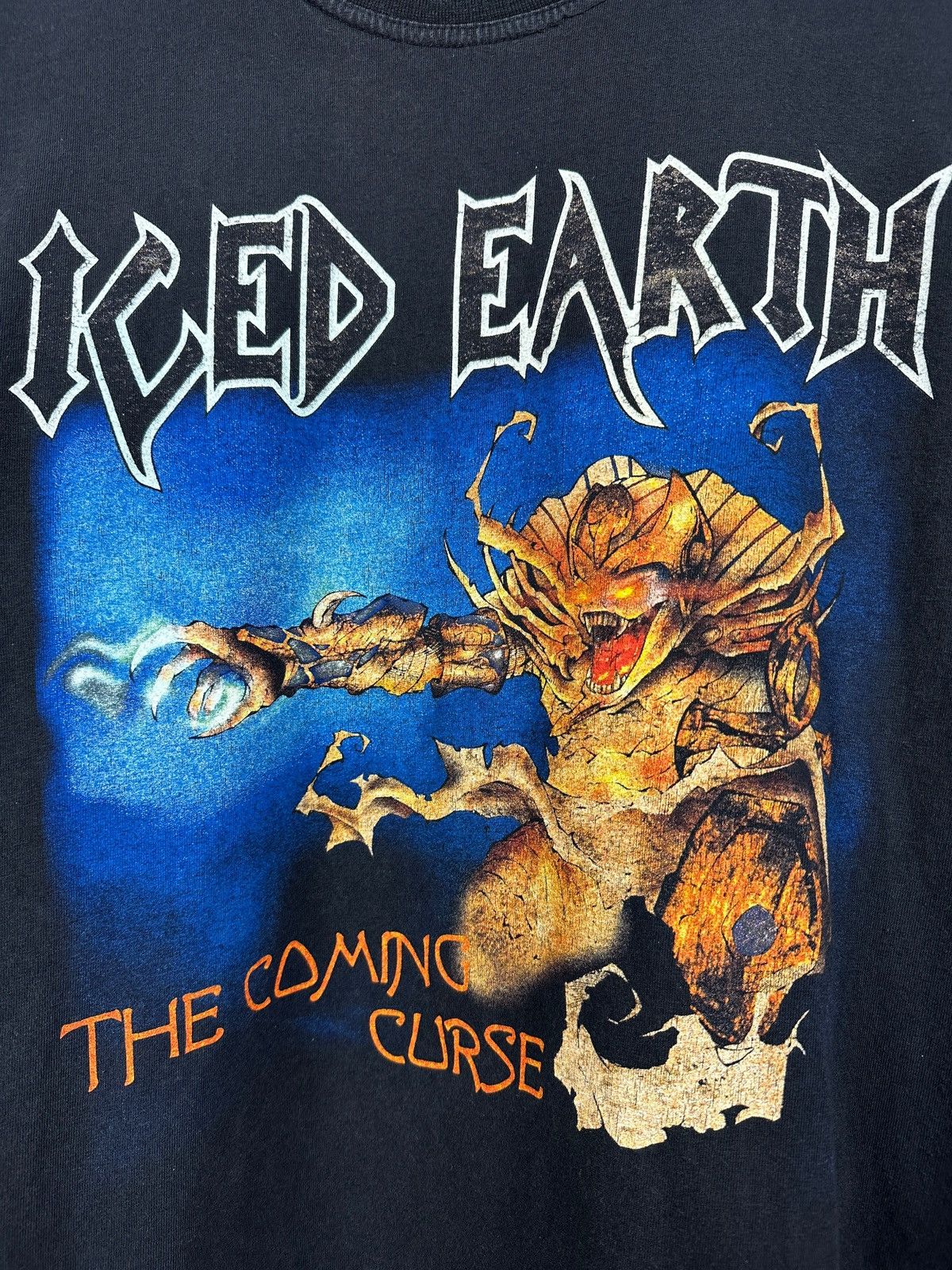 Band Tees 90s Vintage Iced Earth Graphic Long Sleeve Shirt Size US XL / EU 56 / 4 - 9 Thumbnail
