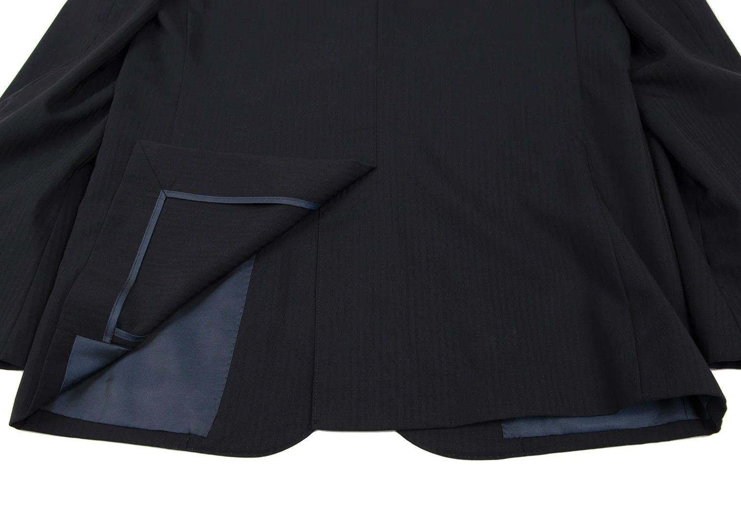 agnes b. Wool Stripe 2-Button Jacket in Navy, Size 50 Size US M / EU 48-50 / 2 - 15 Thumbnail