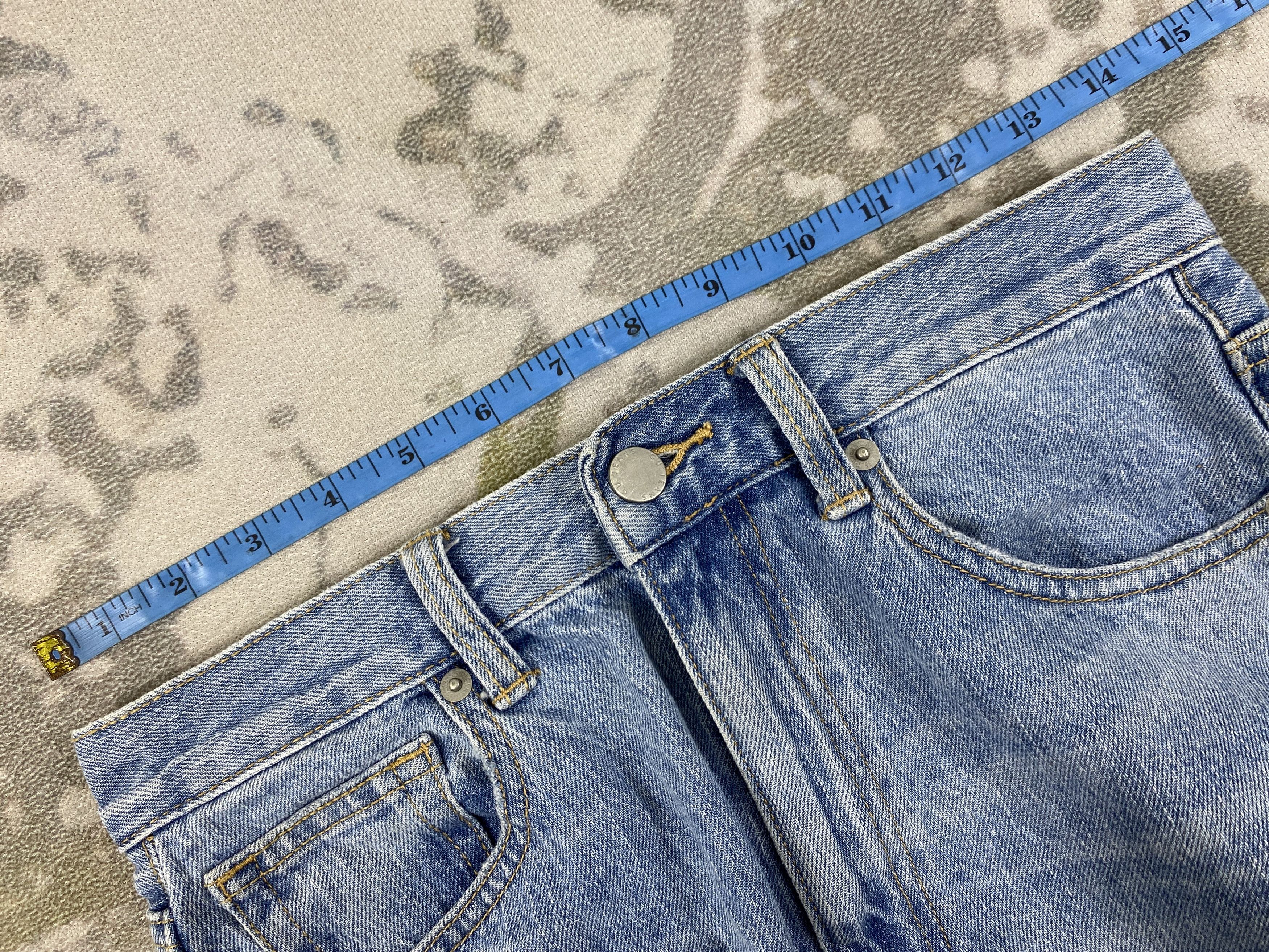 Japanese Brand Distressed Blue GU Baggy/Balloon Jeans 28x28.5 Denim- JN3587 Size US 28 / EU 44 - 5 Thumbnail
