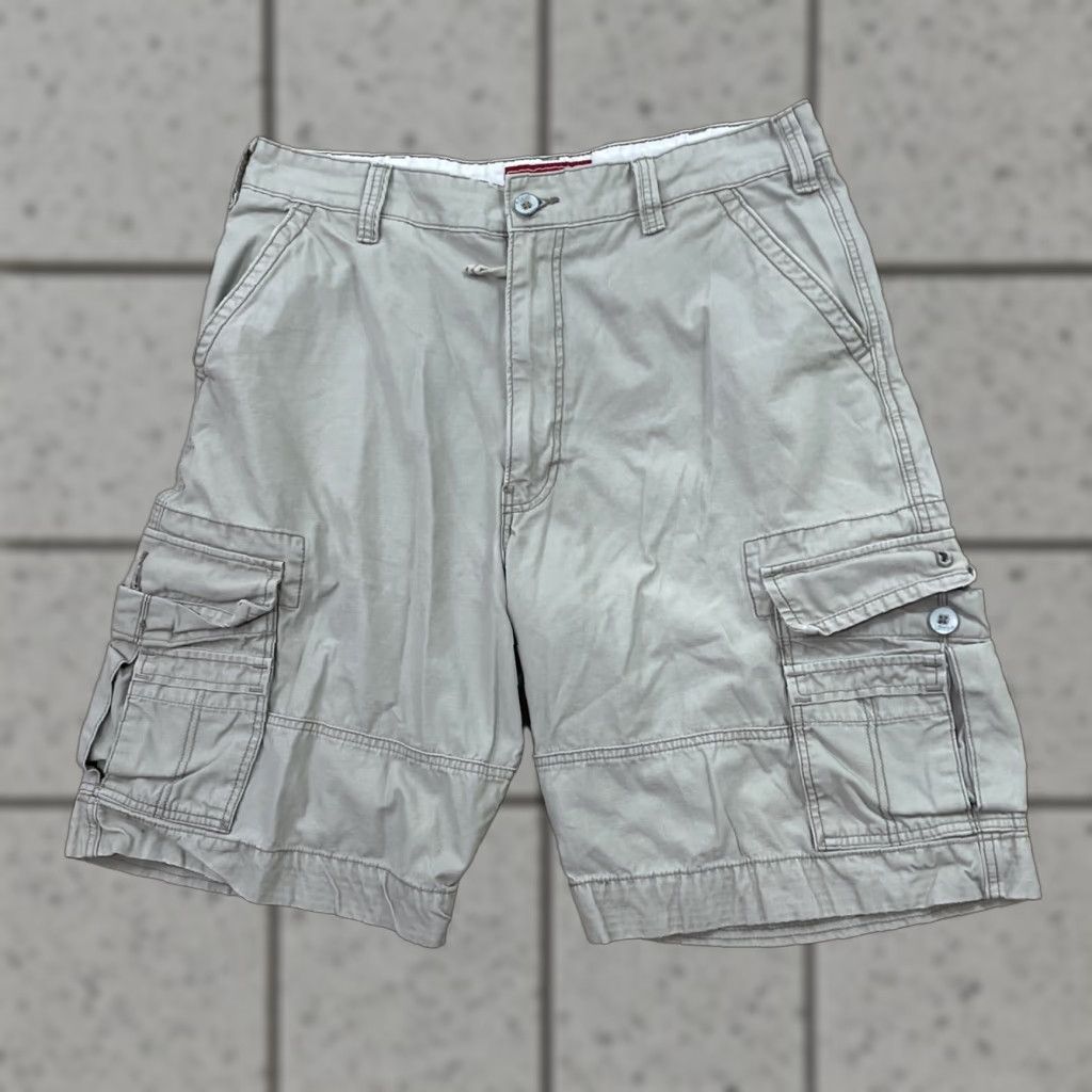 Levi's LEVI'S Cargo Shorts Men W36 Vtg Y2k Chunky Baggy Grunge Cream Cargo Bermuda 10' Size US 36 / EU 52 - 1 Thumbnail