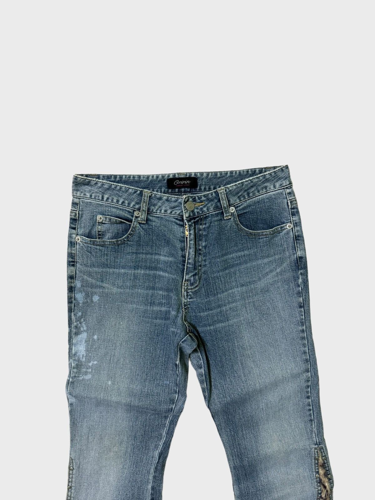 Hysteric Glamour × If Six Was Nine × Japanese Brand Crazy Flared ORIRIN Leopard Reworked Bootcut jeans Size US 28 / EU 44 - 3 Thumbnail
