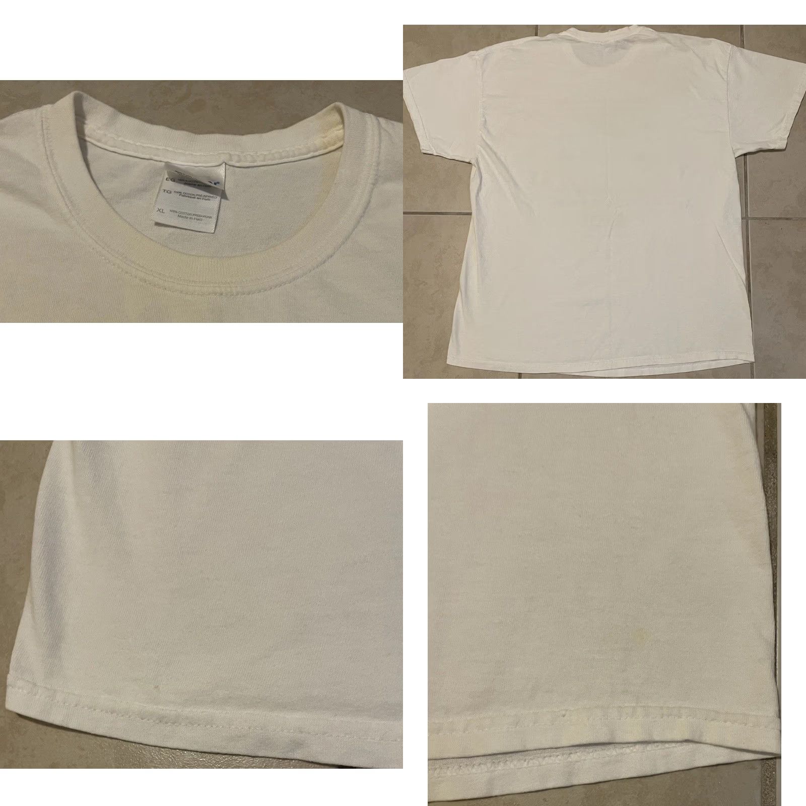 Vintage VINTAGE Grunge T-Shirt Men XL White Friends With Benefits Faded Funny Saying 80s 90s Size US XL / EU 56 / 4 - 8 Thumbnail