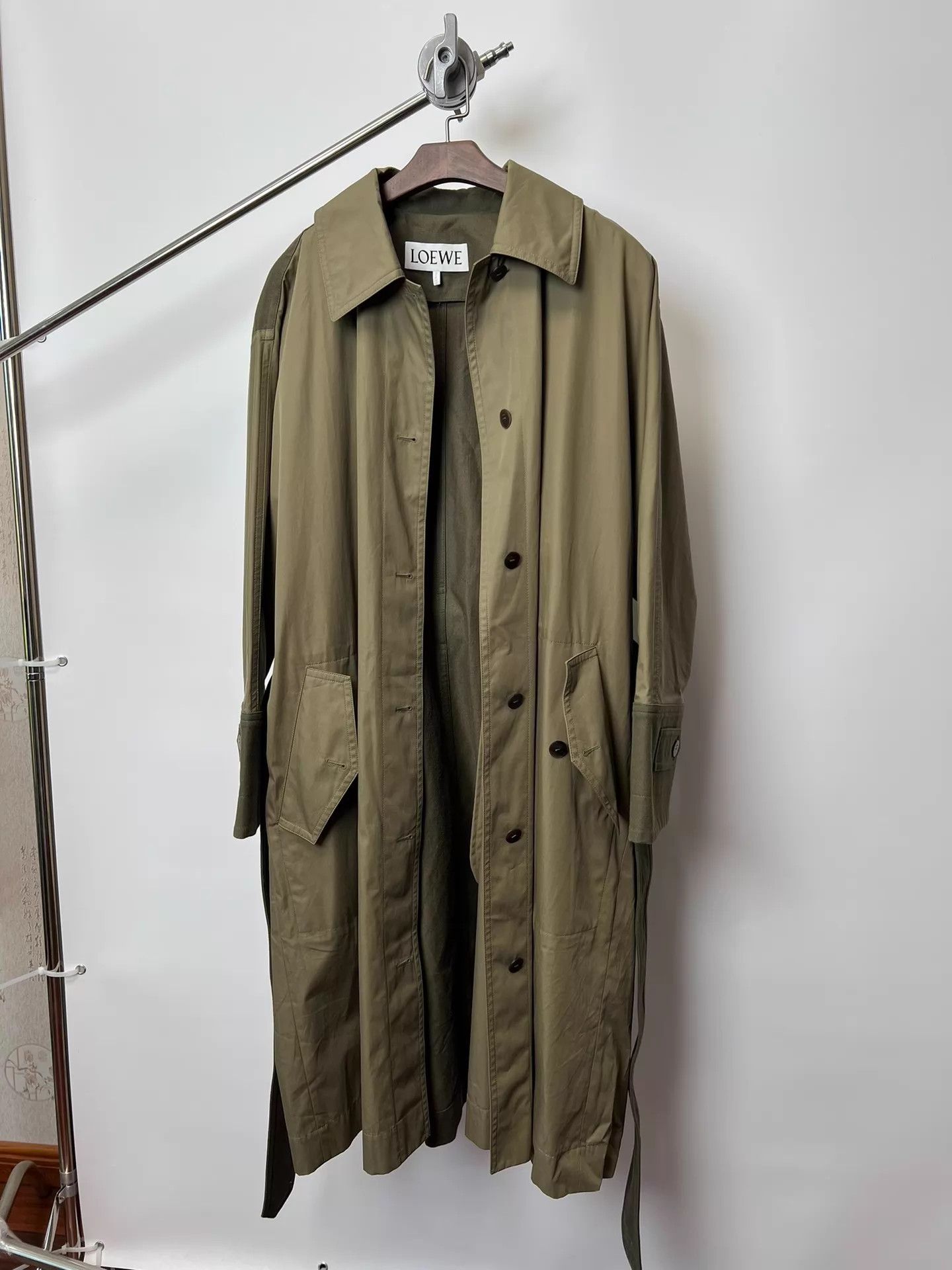Loewe Loewe Oversized Batwing Long Color Blocked Orange Coat Size S / US 4 / IT 40 - 2 Thumbnail