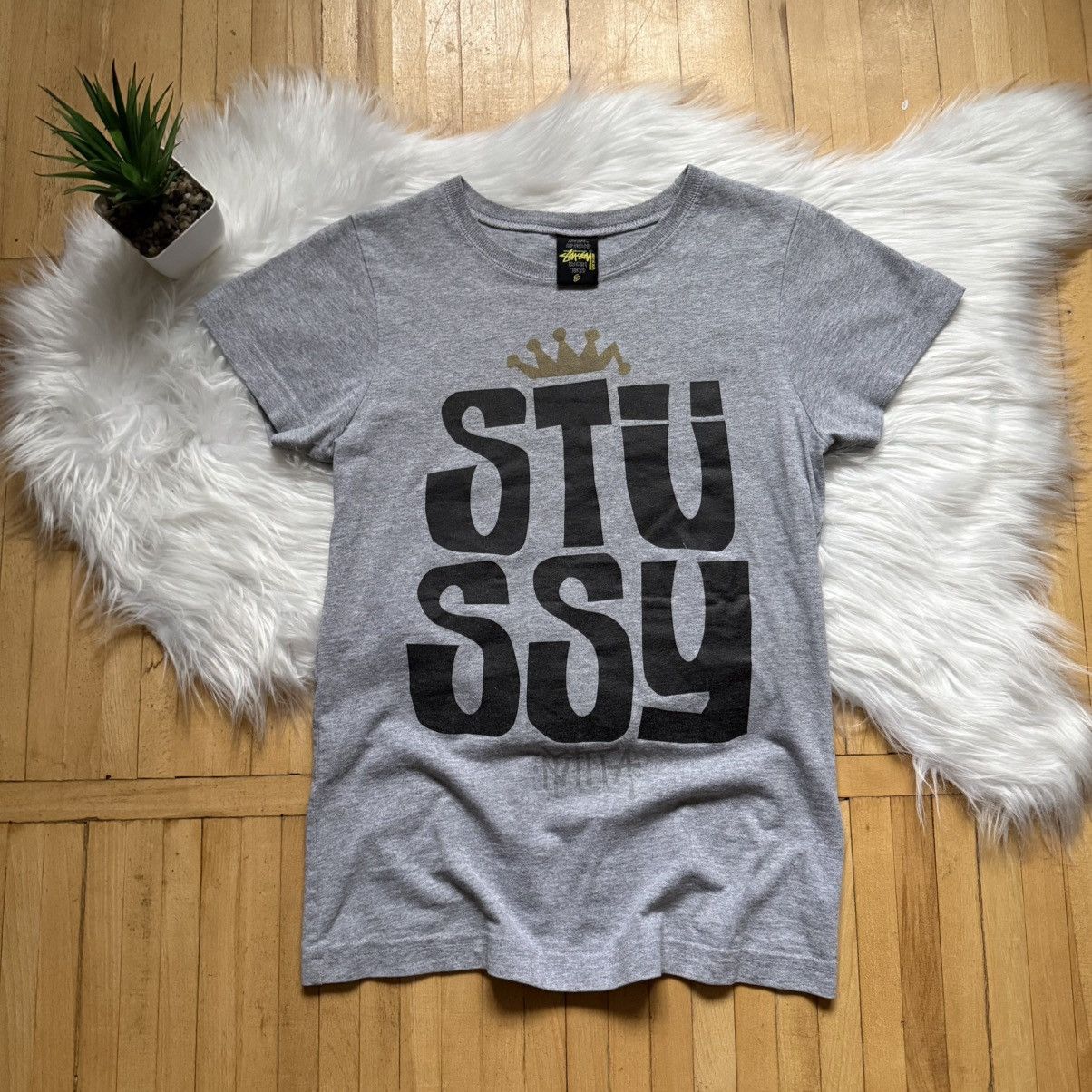 Stussy 📌 Vintage Stussy 00s NY Big Logo Y2k Slim Tee Size S / US 4 / IT 40 - 1 Thumbnail