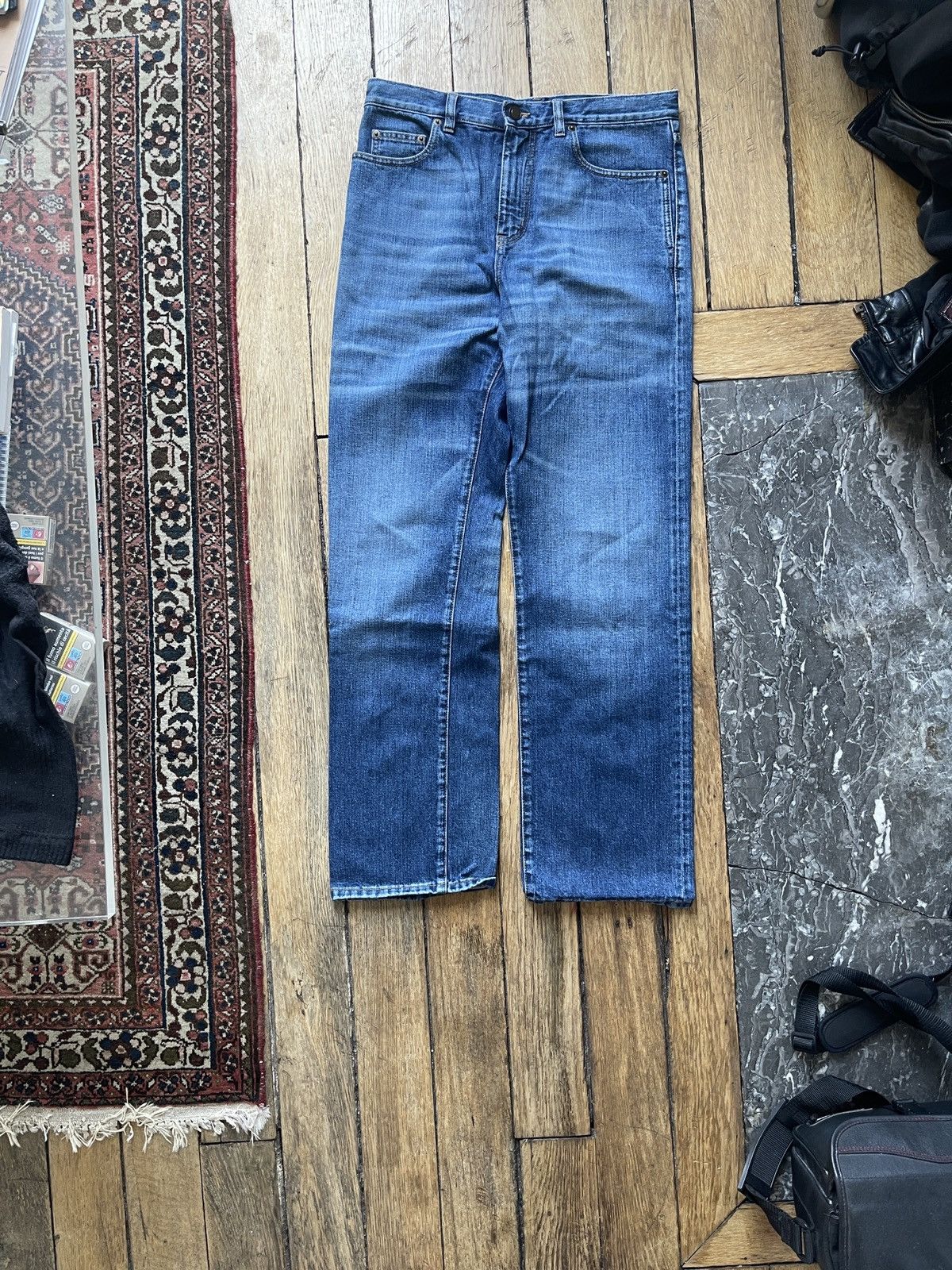 Saint Laurent Paris × Yves Saint Laurent Rare Saint Laurent Denim Jeans Size US 38 / EU 54 - 1 Thumbnail