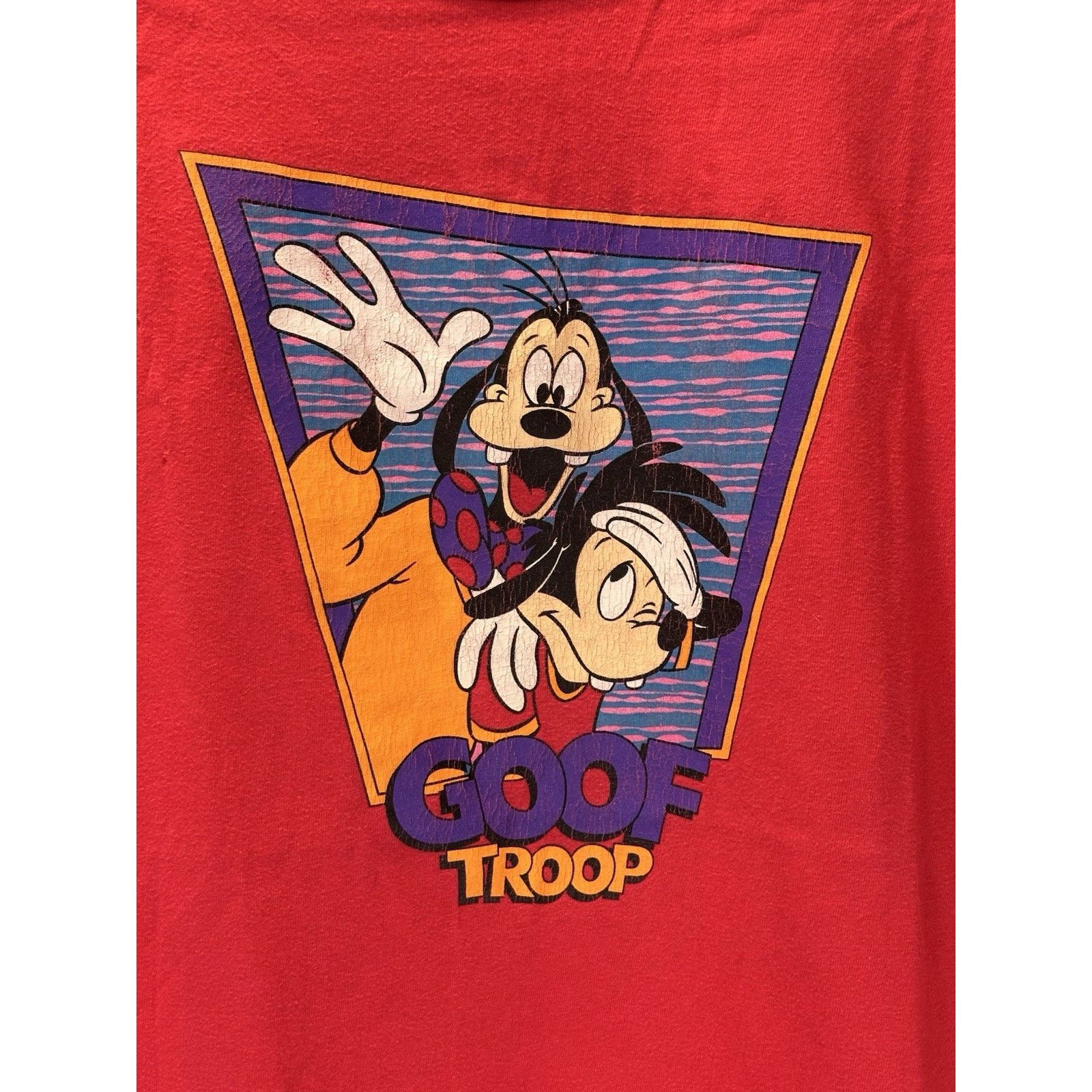 Hanes 1993 Disney Goofy Goof Troop Promo Hanes Beefy-T XL Size US XL / EU 56 / 4 - 2 Thumbnail