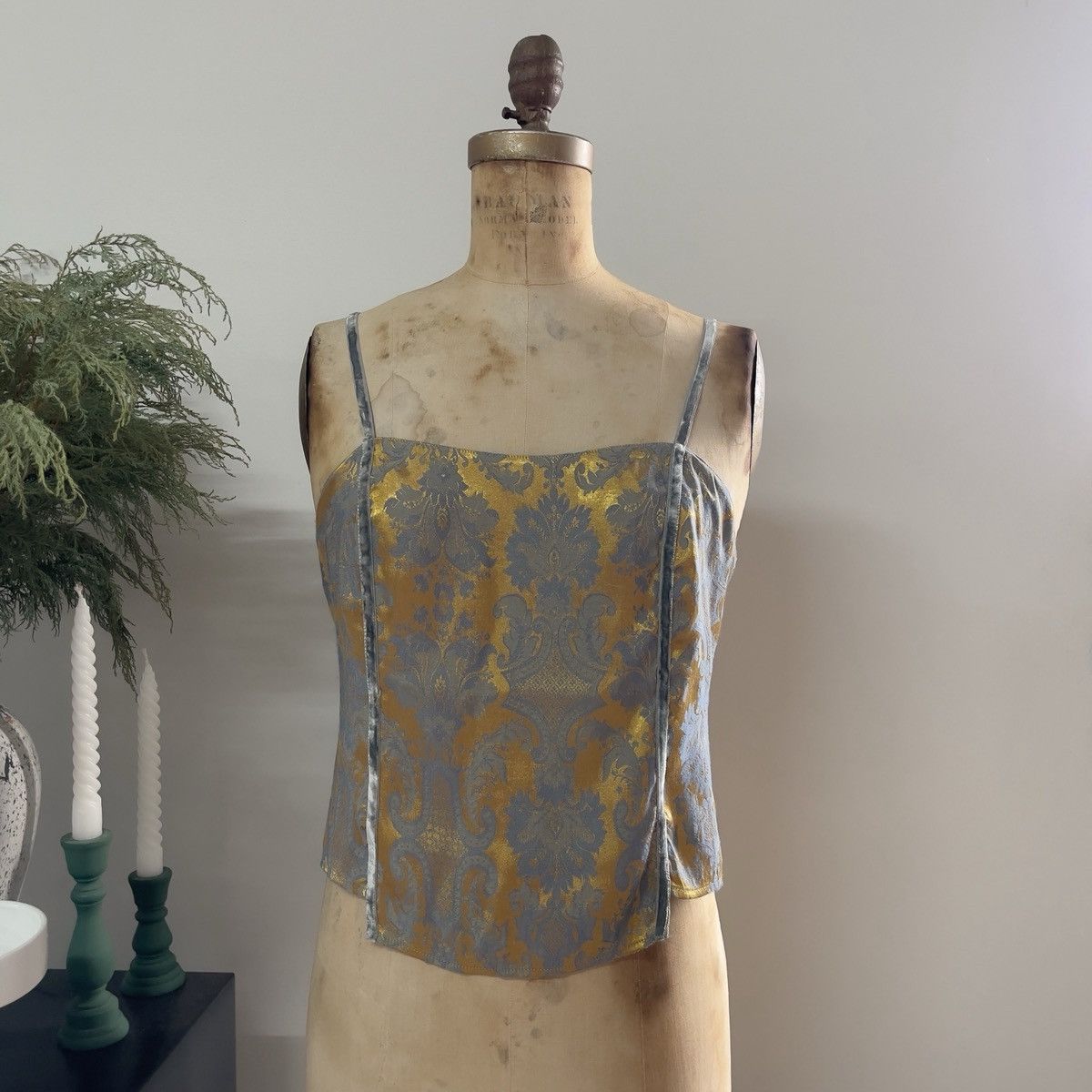 Victoria's Secret Victoria’s Secret 1990s Jacquard Damask Camisole (S) Size S / US 4 / IT 40 - 7 Thumbnail