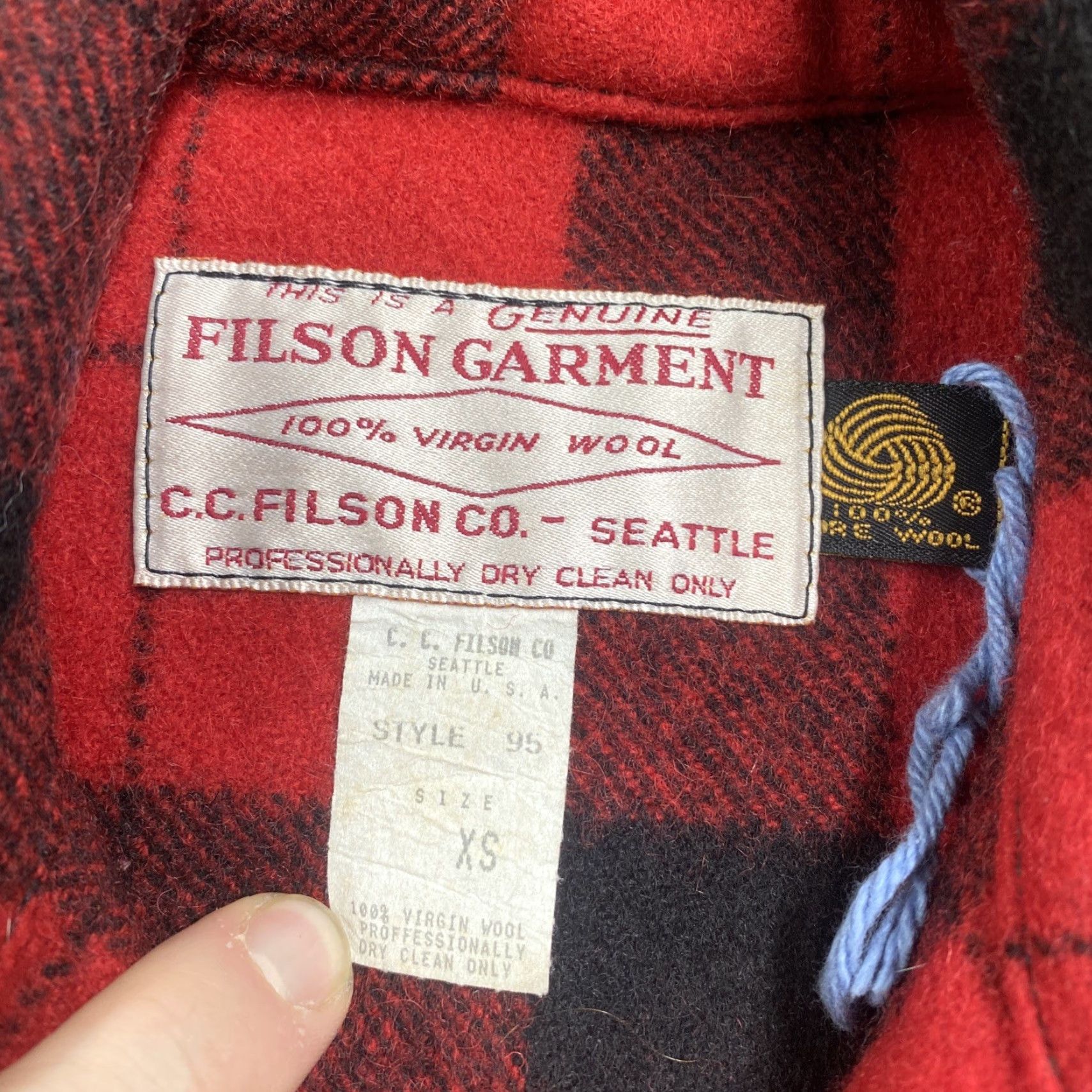 Filson VINTAGE Filson Jacket Mens XS Red 3-in-1 Wool Wind-Resistant Water-Resistant Full Zip Pockets 80s 90s USA Style 3-in-1 Jacket Size US XS / EU 42 / 0 - 4 Thumbnail