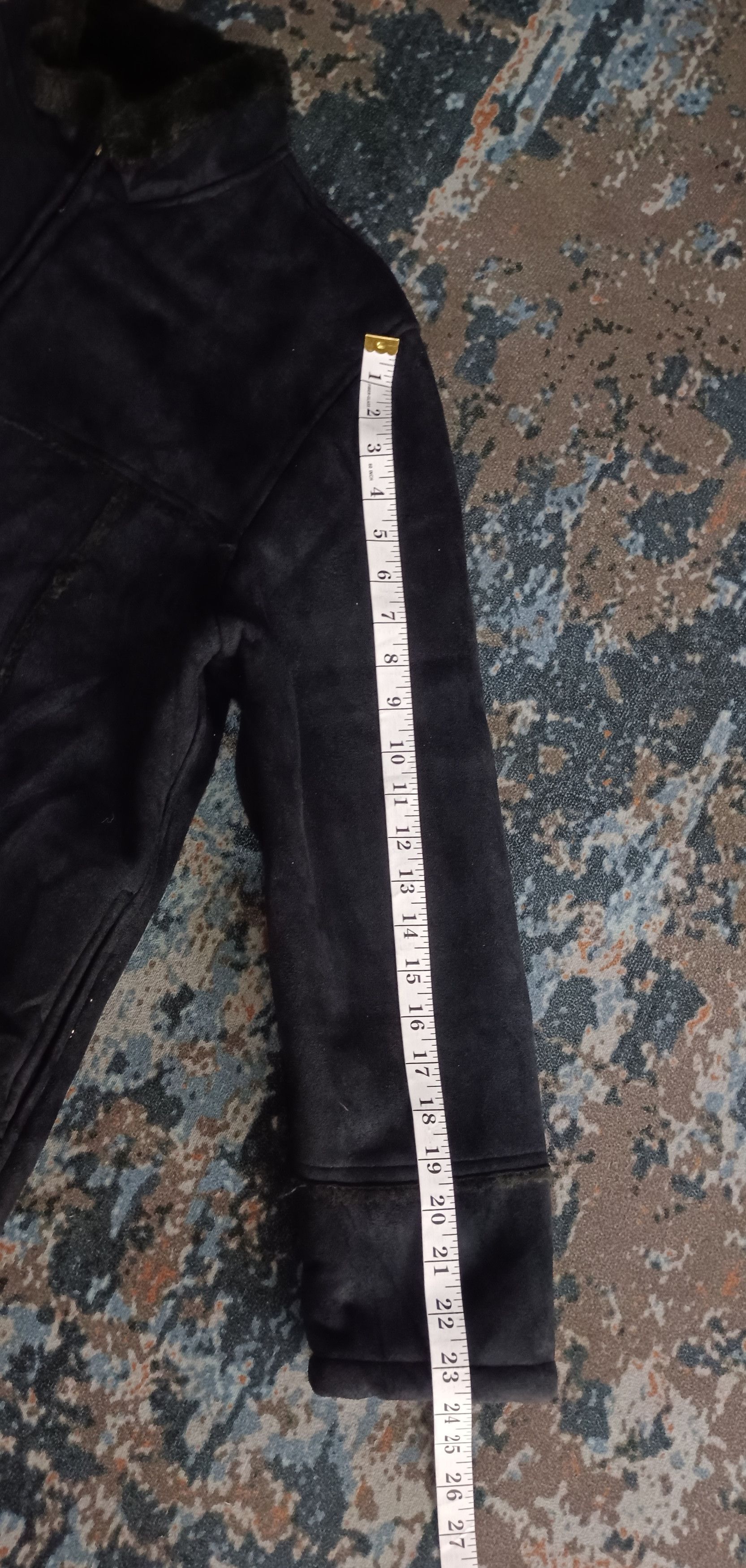 If Six Was Nine Vintage Vache Fur Arcylic Suede Black Jacket Size US M / EU 48-50 / 2 - 11 Thumbnail
