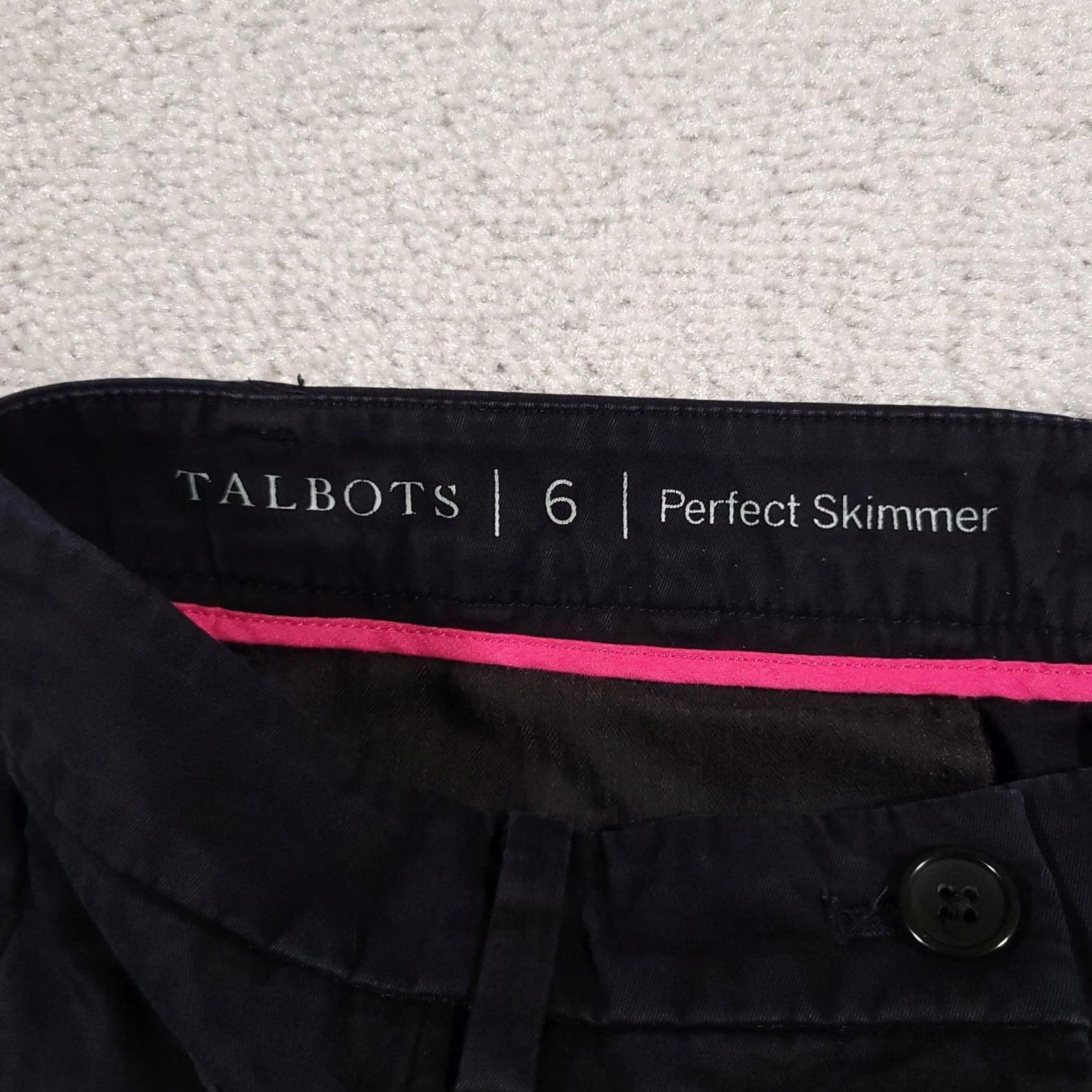Talbots Talbots Pants Womens 6 Blue Perfect Skimmer Cropped Stretch Cotton Blend Casual Size 28" / US 6 / IT 42 - 5 Thumbnail
